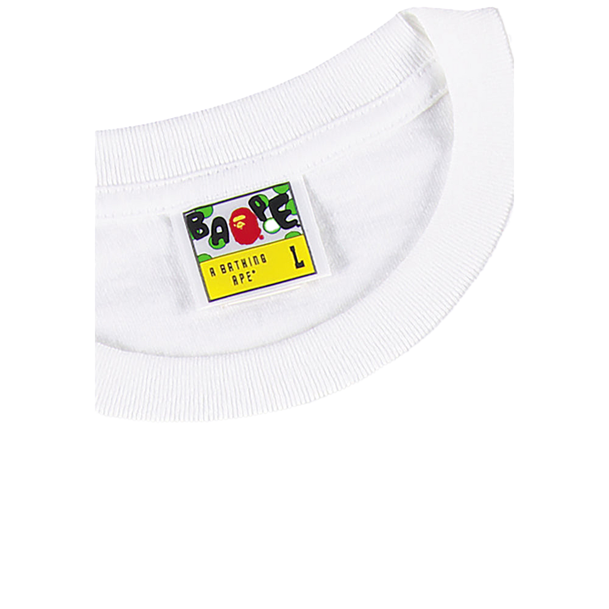 BE@RTEE BAPE(R)-ABC SHARK (WHITE×PINK)