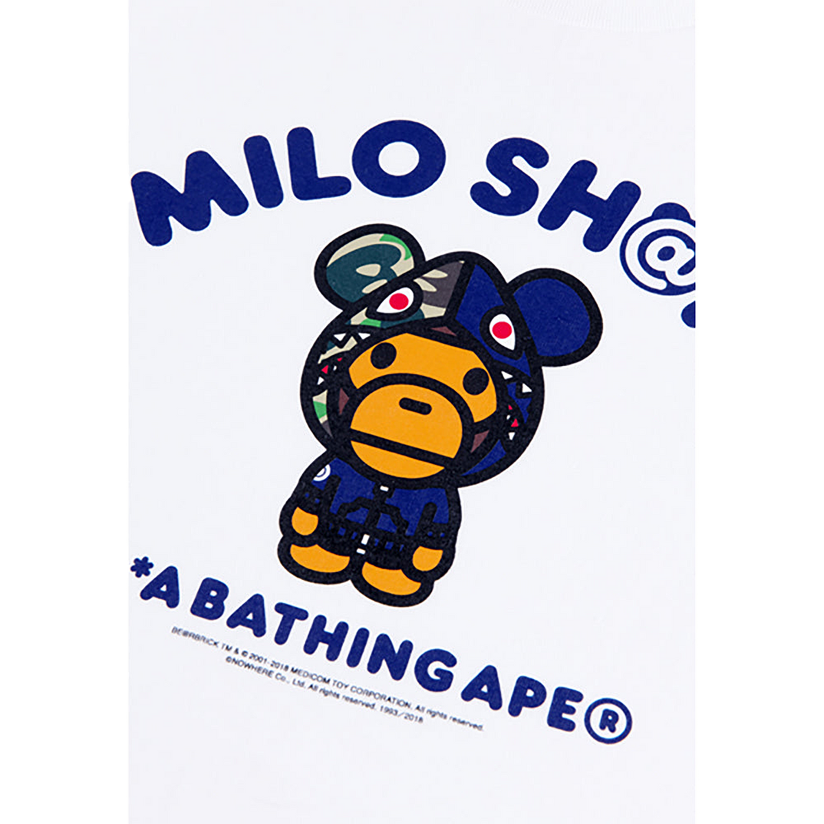 18MLE-BE@RTEE BAPE(R) BABY MILO(R) SH@RK 2018