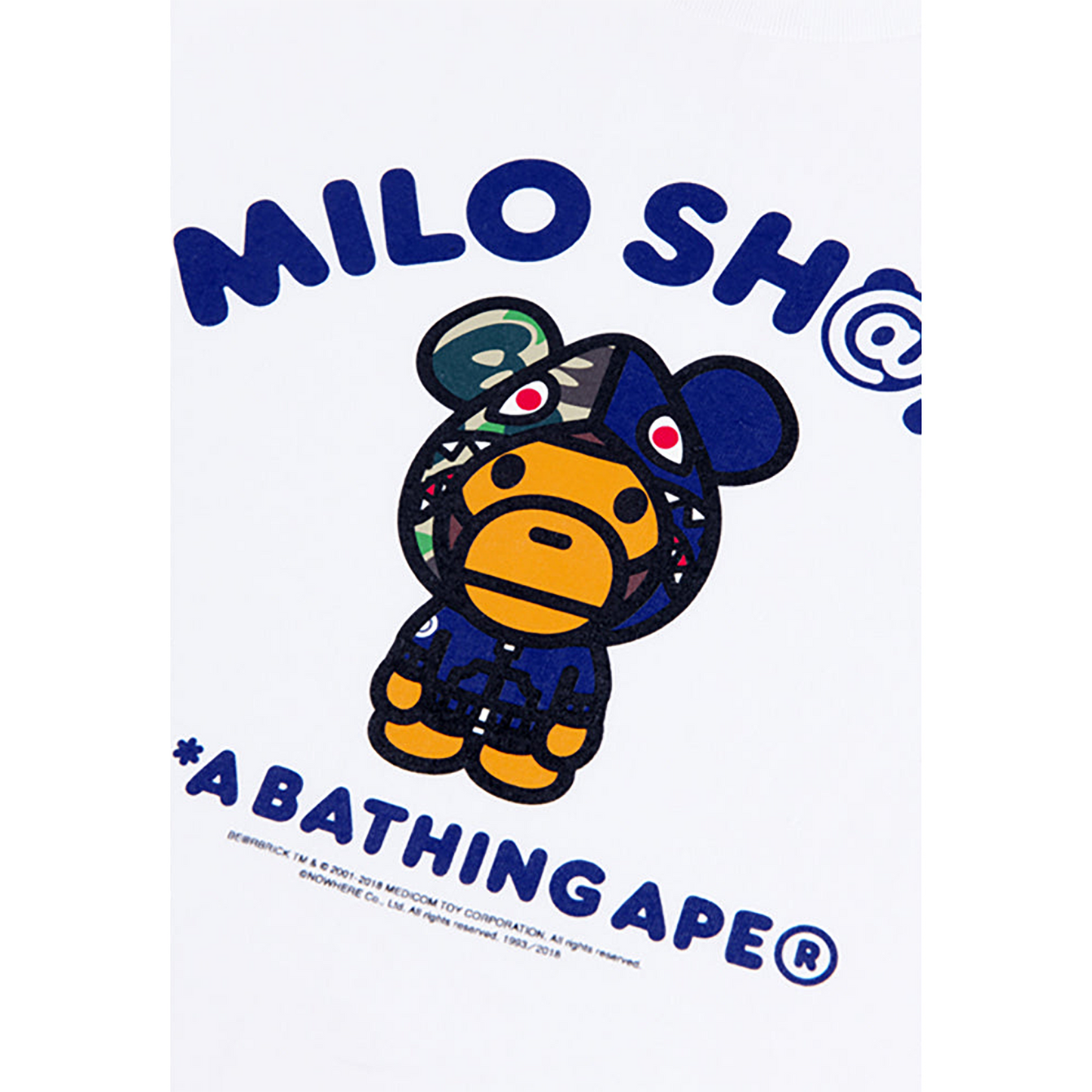 18MLE-BE@RTEE BAPE(R) BABY MILO(R) SH@RK 2018