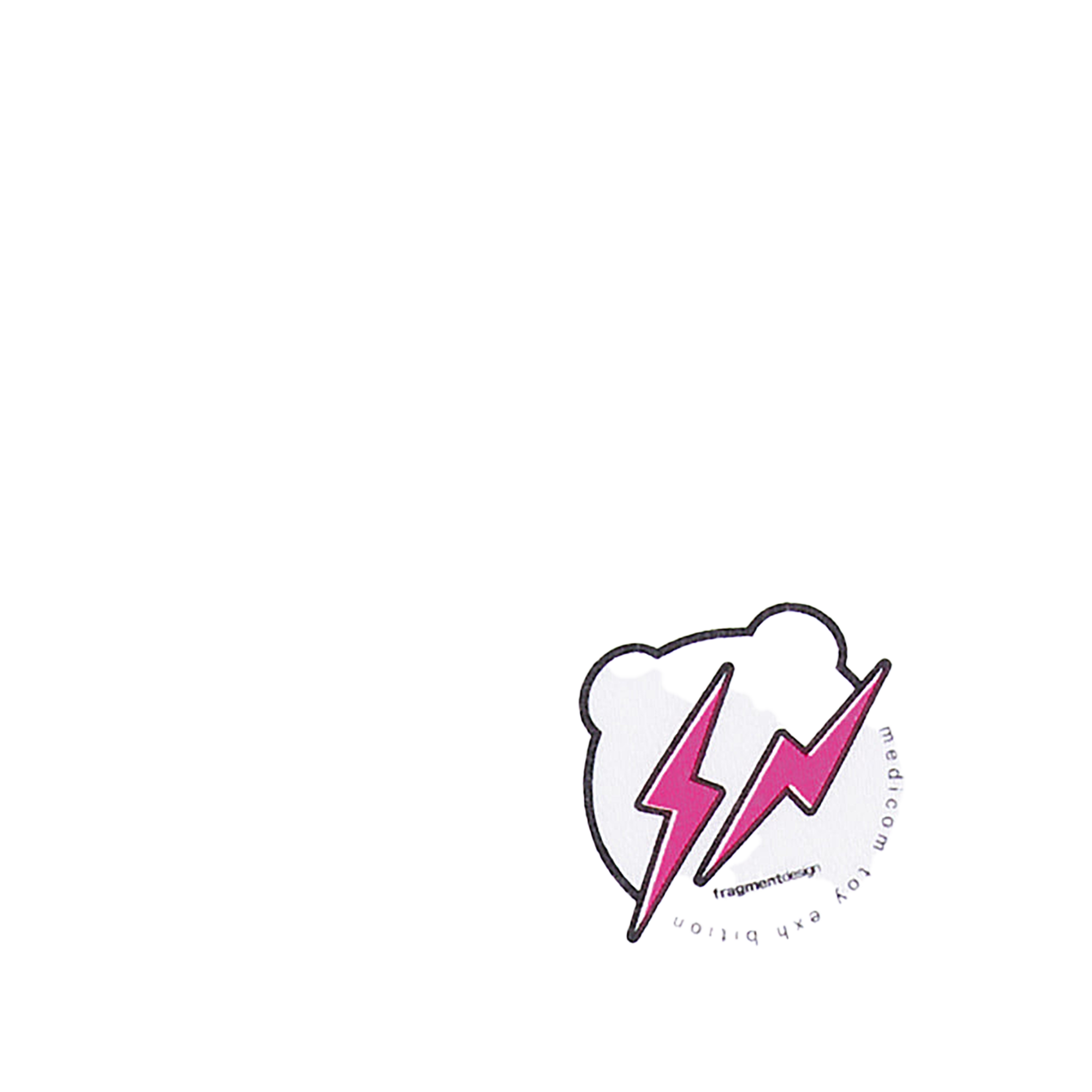 BE@RTEE fragmentdesign-VINTAGE CUSTOM 2 (WHITE×PINK)