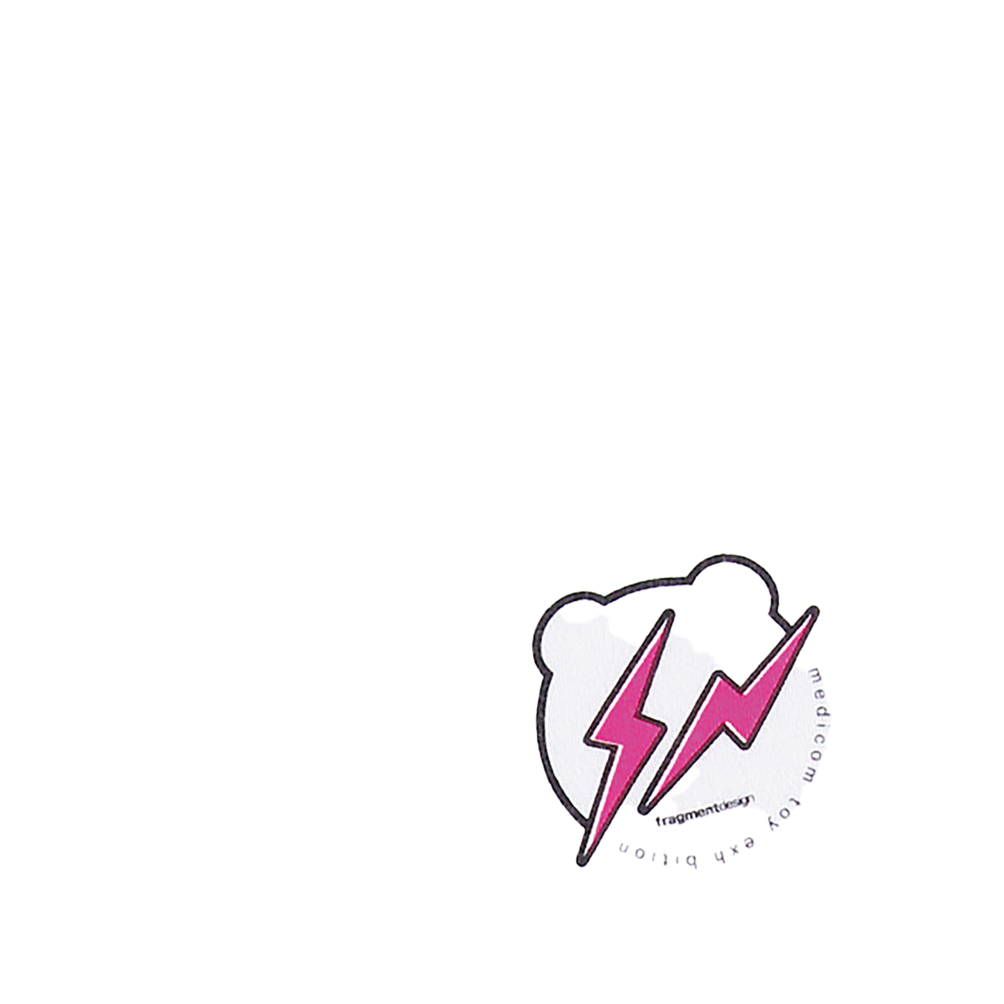 BE@RTEE fragmentdesign-VINTAGE CUSTOM 2 (WHITE×PINK)