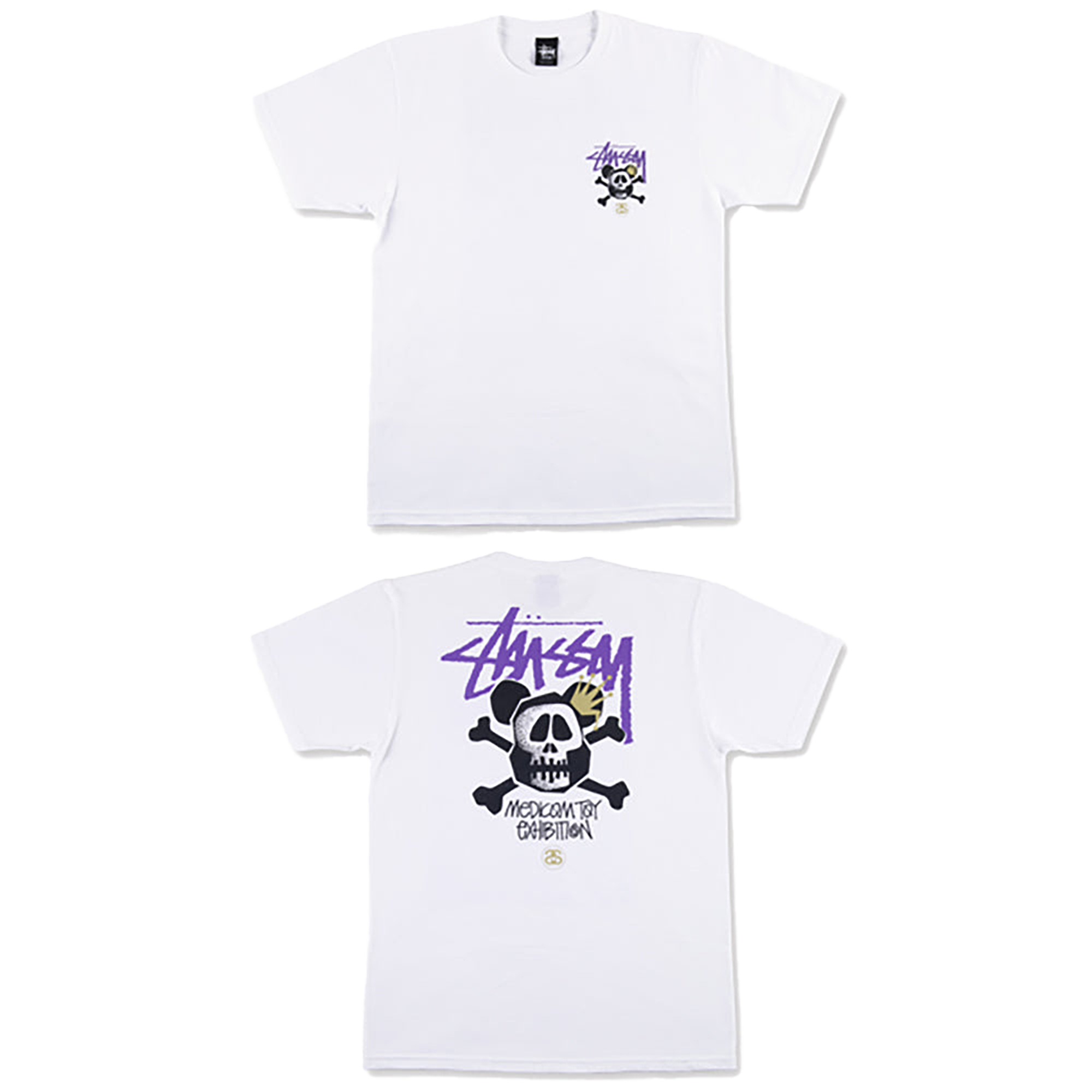 BE@RTEE STUSSY-SKULL BE@R (WHITE)
