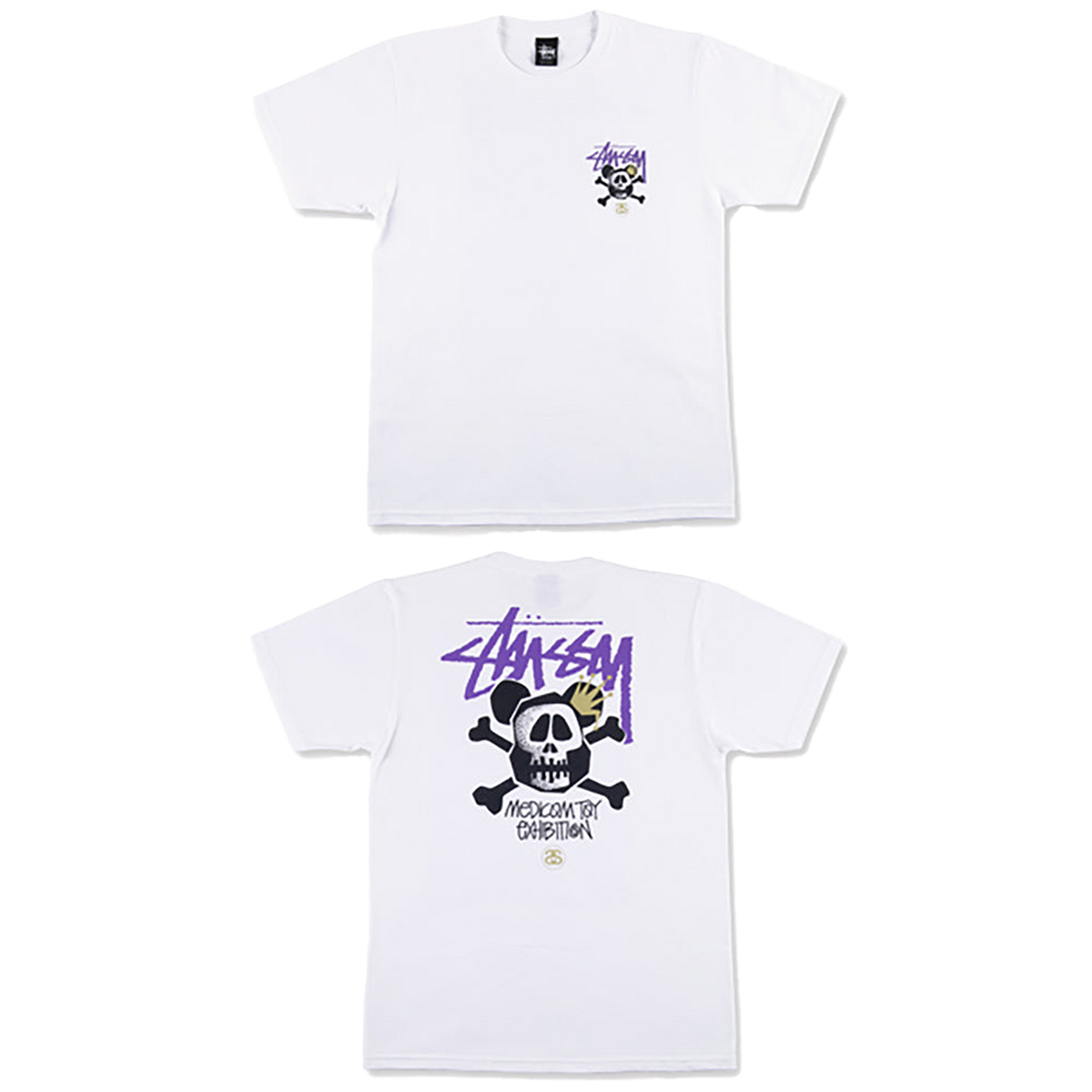 BE@RTEE STUSSY-SKULL BE@R (WHITE)