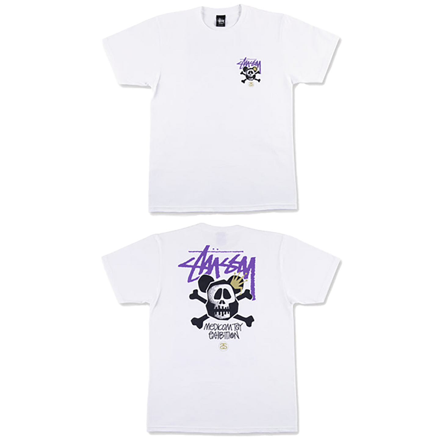 BE@RTEE STUSSY-SKULL BE@R (WHITE)