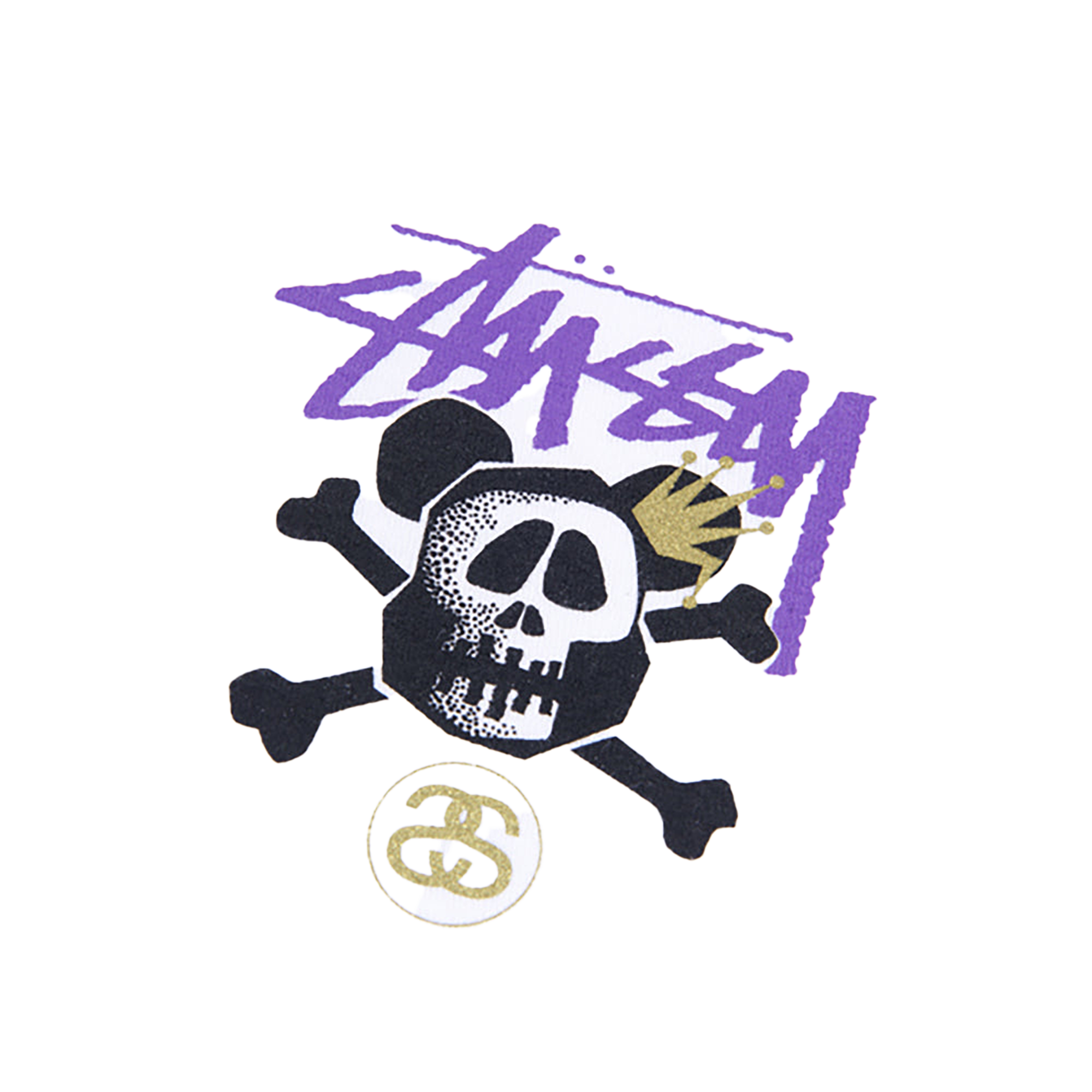 BE@RTEE STUSSY-SKULL BE@R (WHITE)