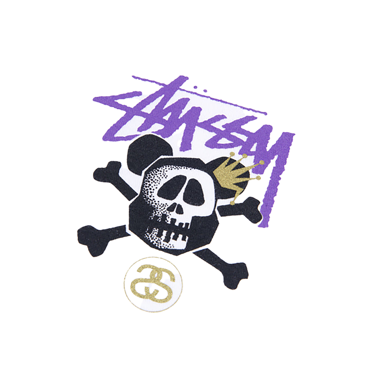 BE@RTEE STUSSY-SKULL BE@R (WHITE)