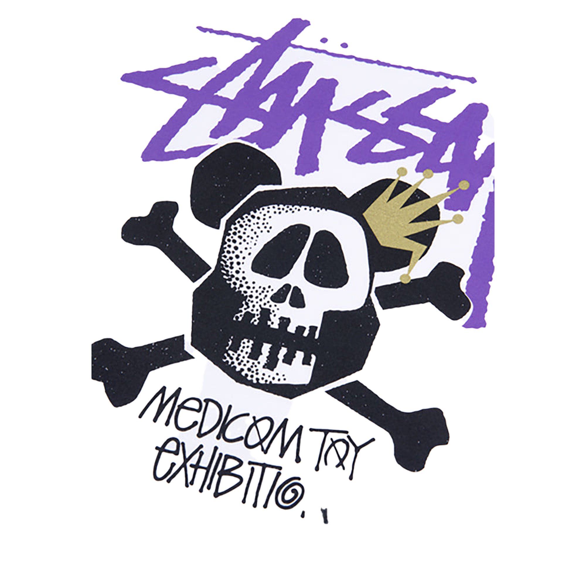 BE@RTEE STUSSY-SKULL BE@R (WHITE)