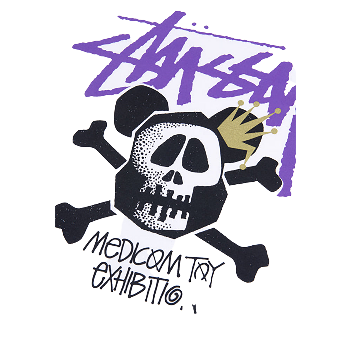 BE@RTEE STUSSY-SKULL BE@R (WHITE)