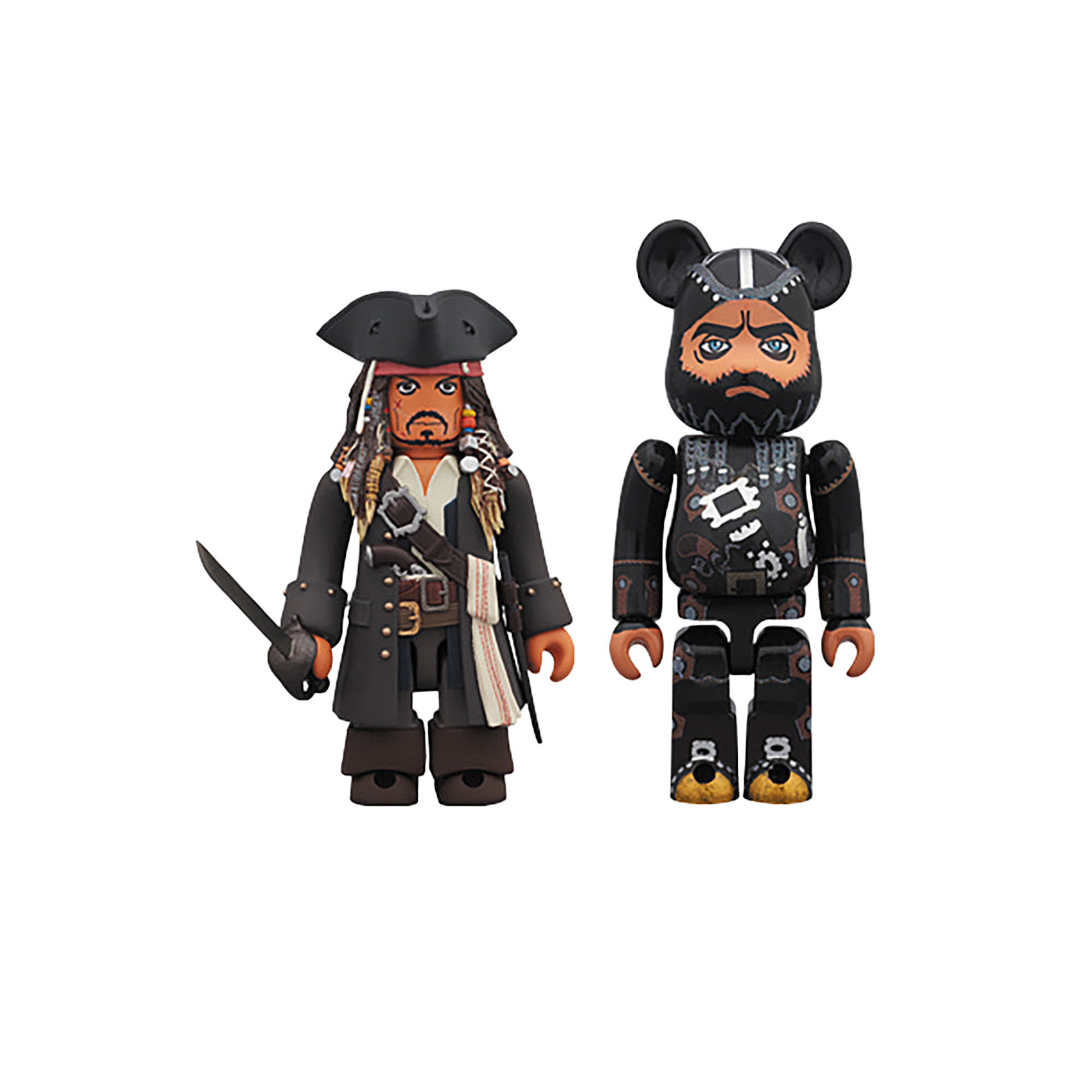KUBRICK Jack Sparrow ＆ BE@RBRICK Blackbeard（On Stranger Tides）