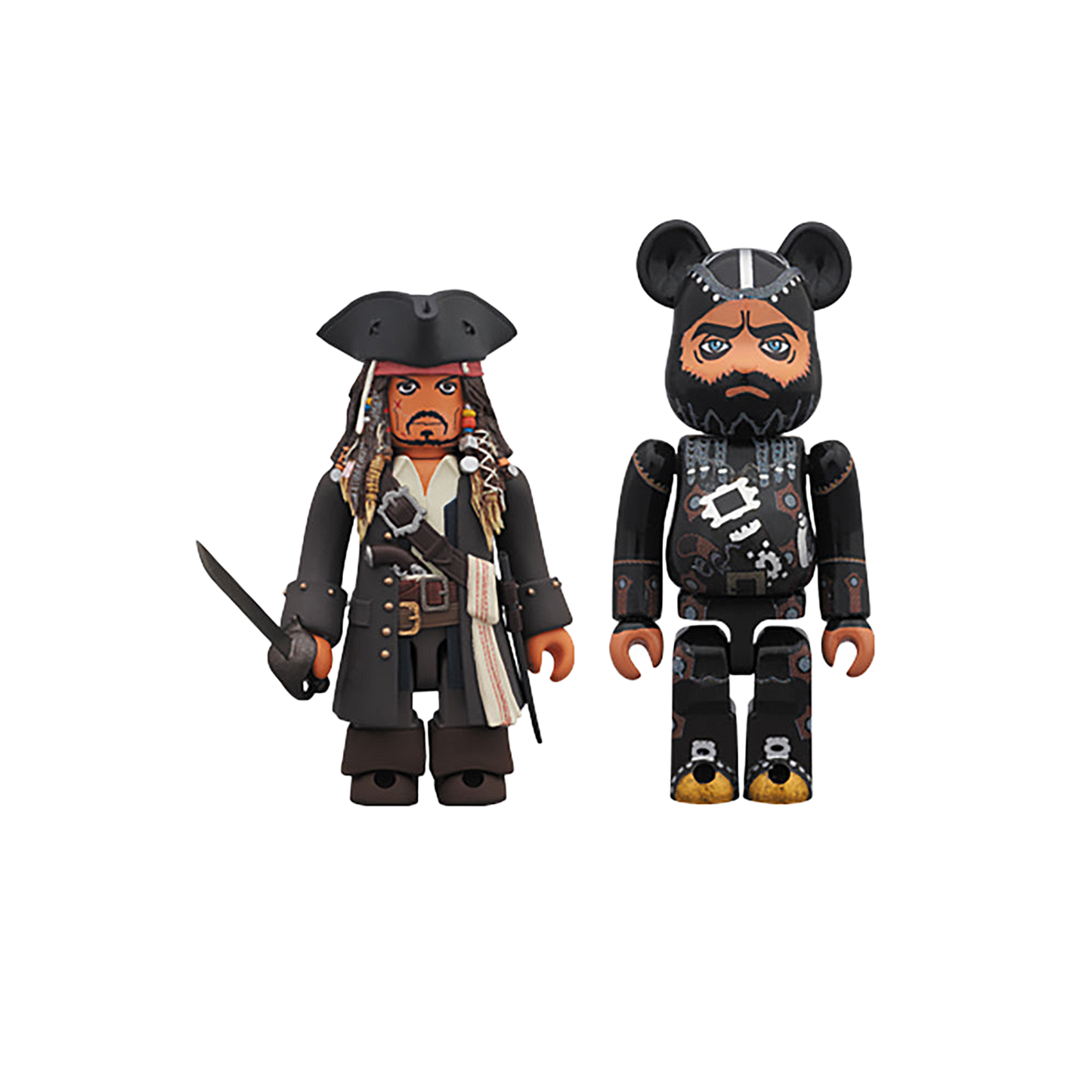 KUBRICK Jack Sparrow ＆ BE@RBRICK Blackbeard（On Stranger Tides）