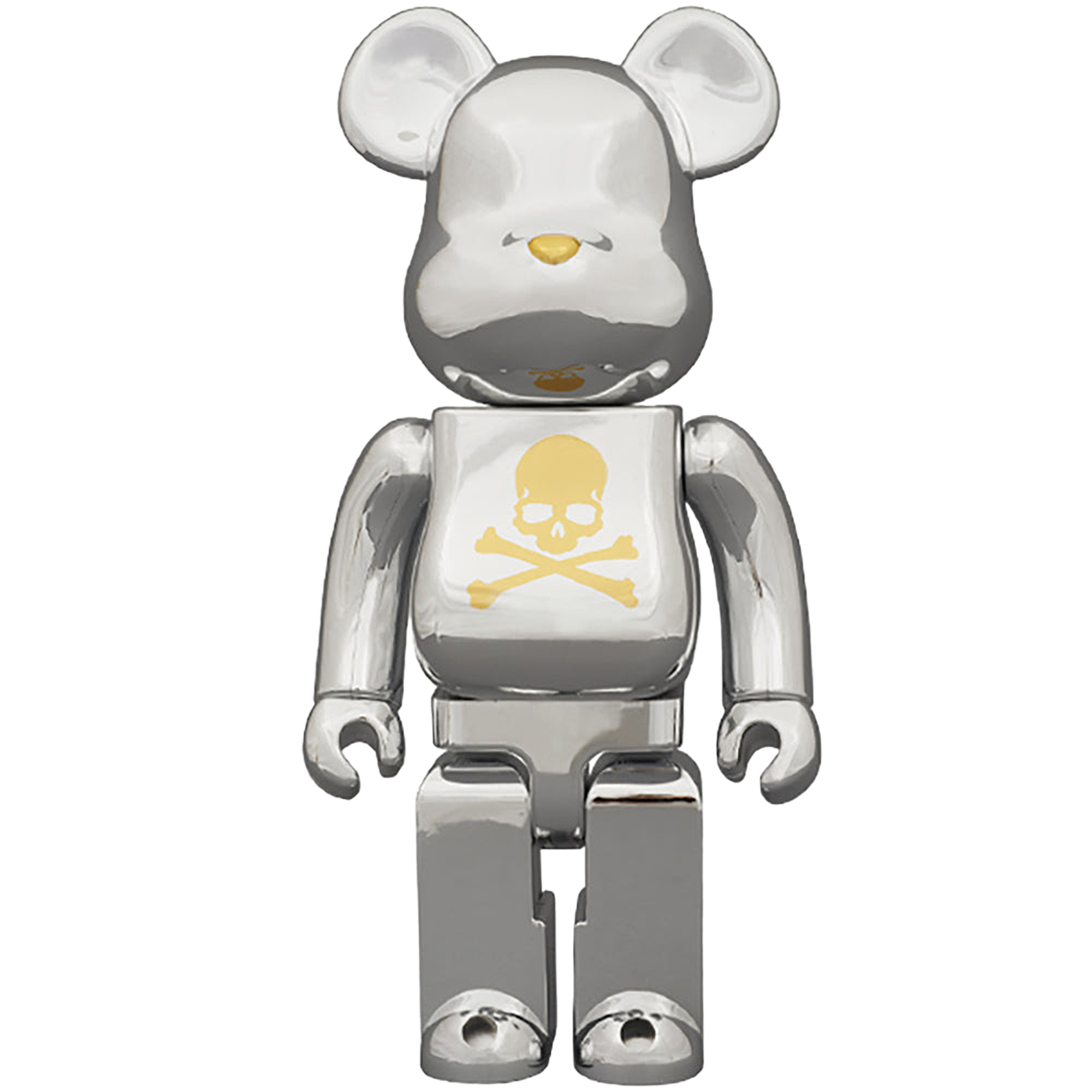 BE@RBRICK mastermind JAPAN CHROME SILVER 100% & 400%