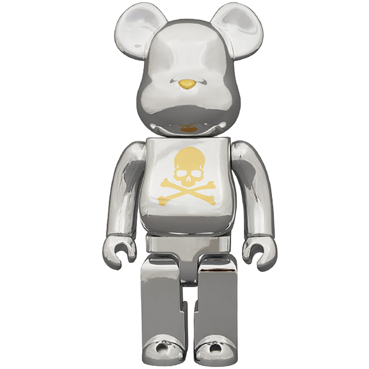 BE@RBRICK mastermind JAPAN CHROME SILVER 100% & 400%