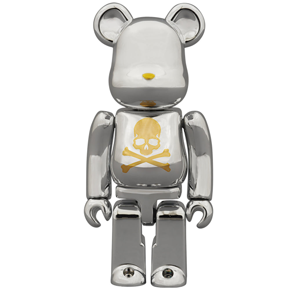 BE@RBRICK mastermind JAPAN CHROME SILVER 100% & 400%_1
