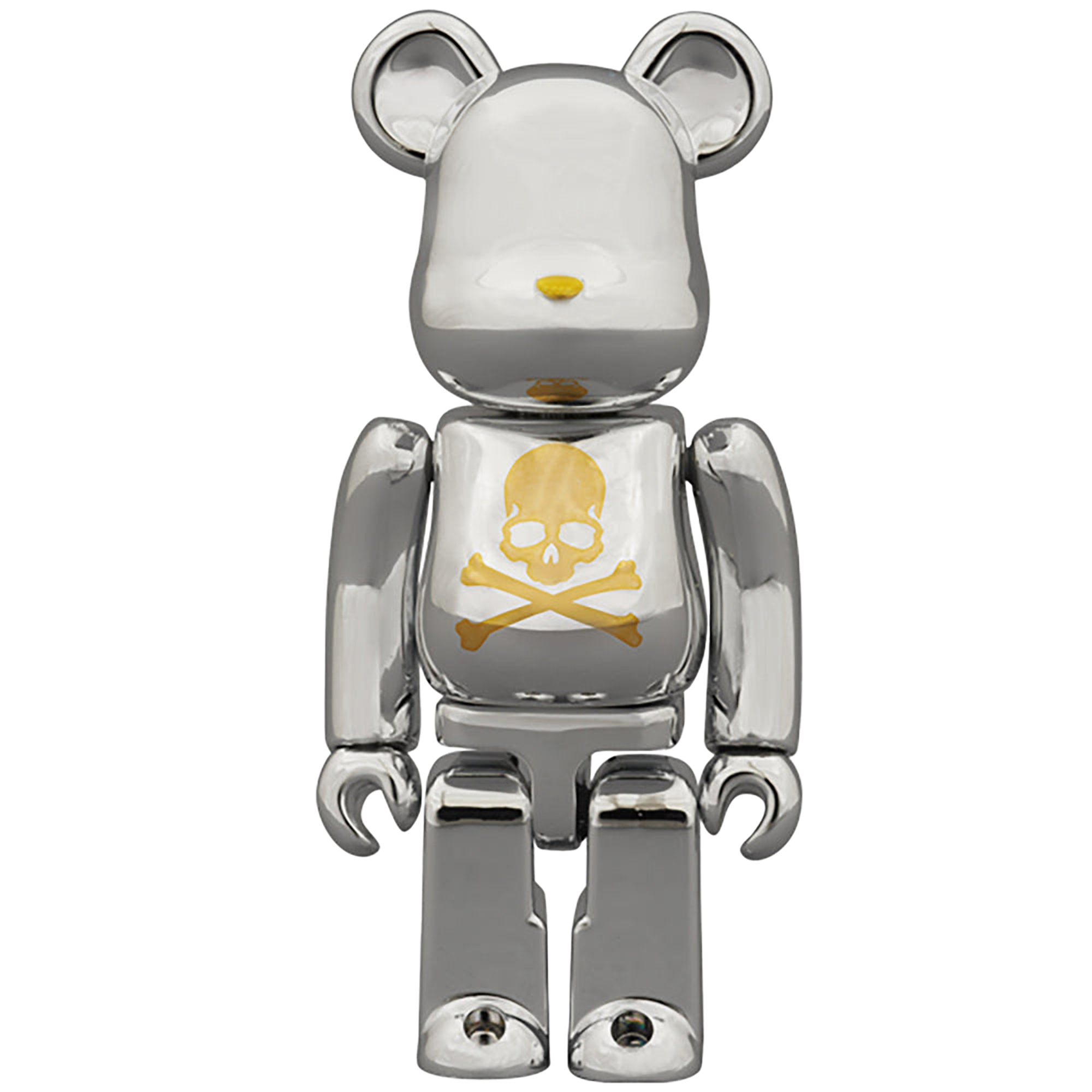 BE@RBRICK mastermind JAPAN CHROME SILVER 100% & 400%