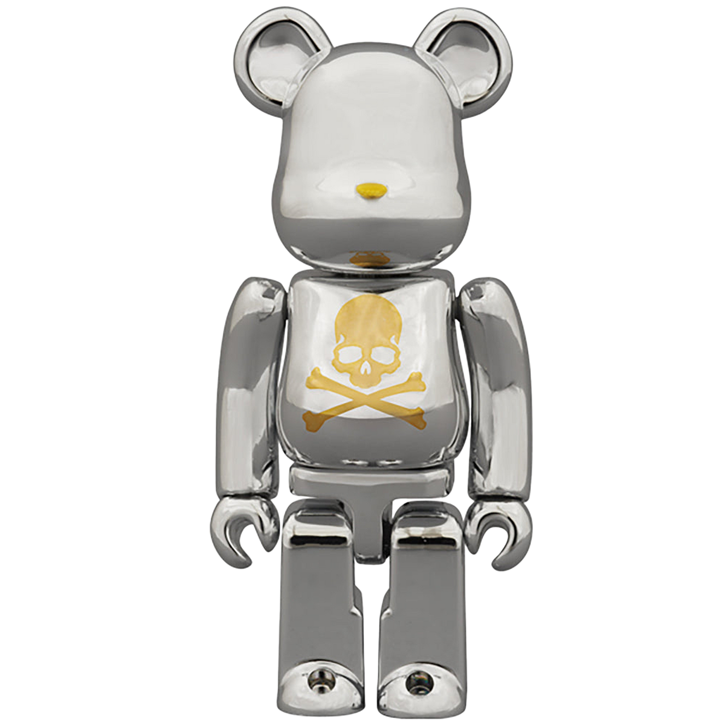 BE@RBRICK mastermind JAPAN CHROME SILVER 100% & 400%