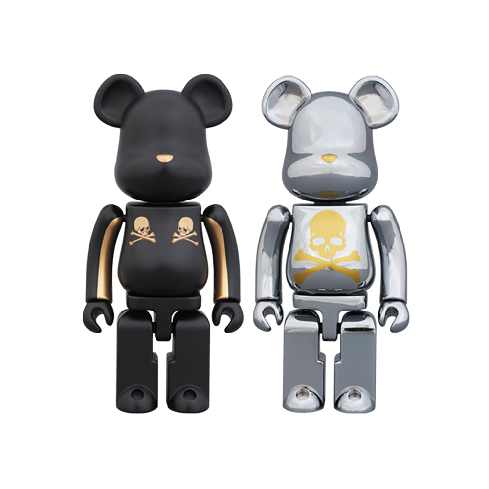 BE@RBRICK 超合金 mastermind JAPAN 2pack GOLD STRIPE ＆ CHROME SILVER_0