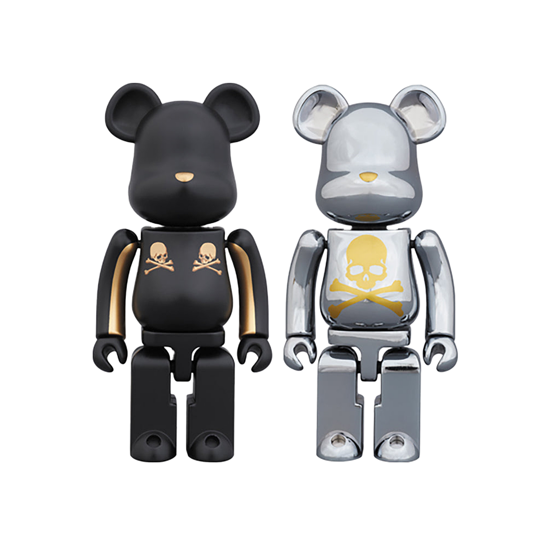 BE@RBRICK 超合金 mastermind JAPAN 2pack GOLD STRIPE ＆ CHROME