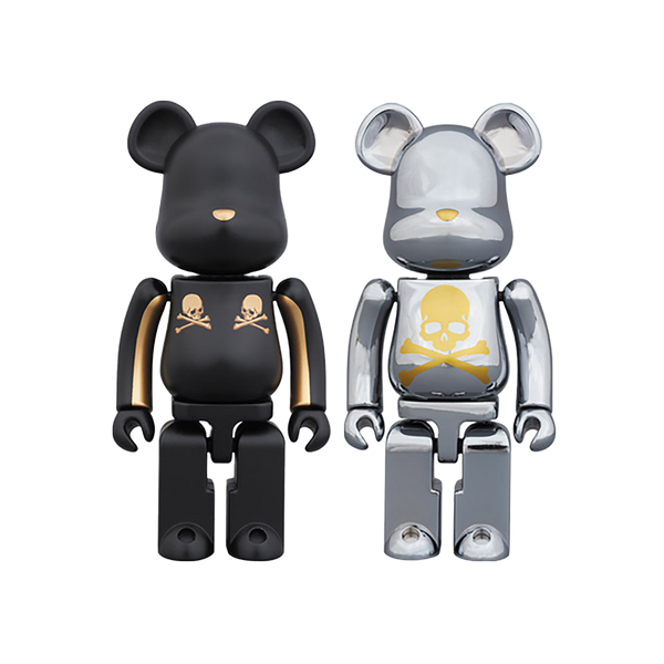 BE@RBRICK 超合金 mastermind JAPAN 2pack GOLD STRIPE ＆ CHROME