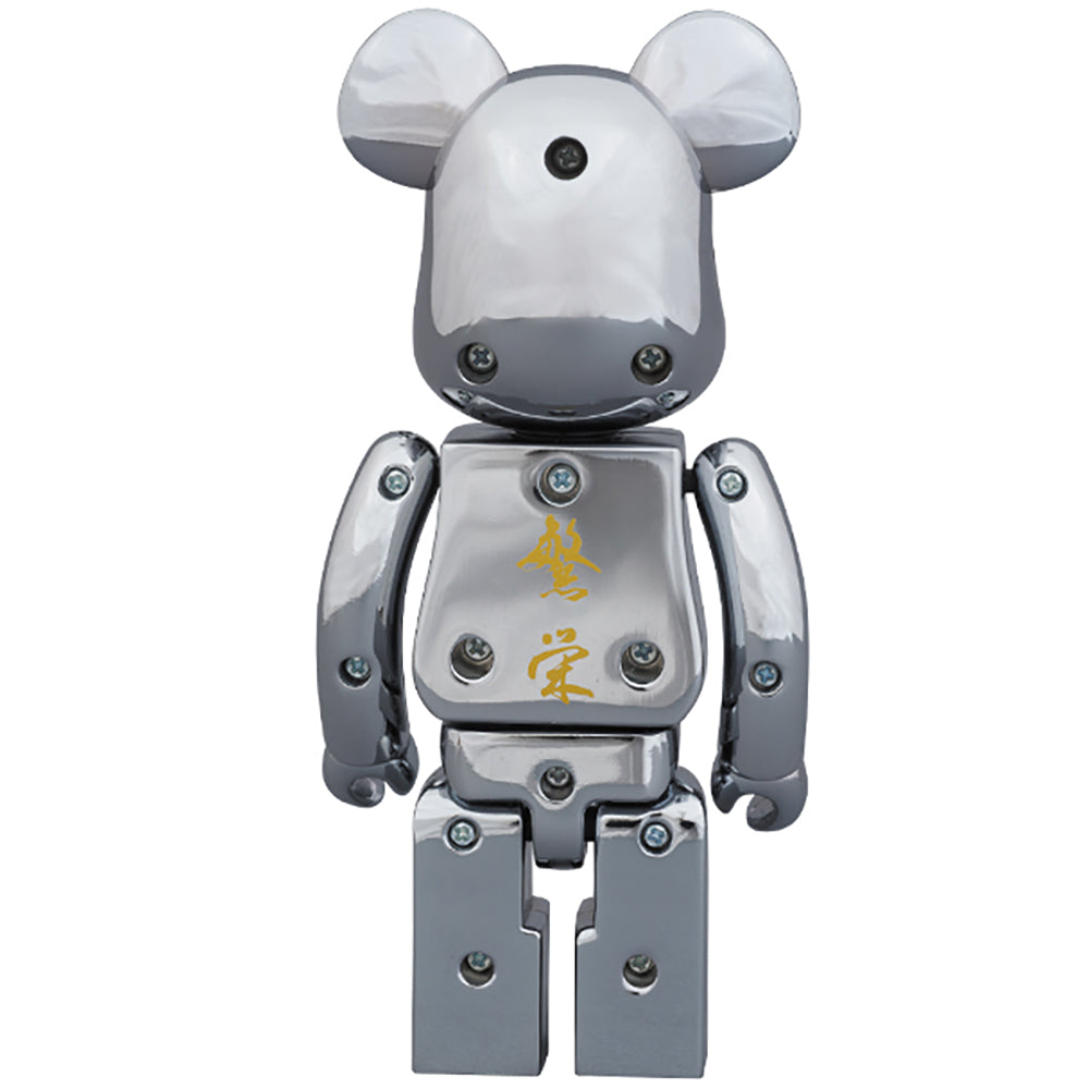 BE@RBRICK 超合金 mastermind JAPAN 2pack GOLD STRIPE ＆ CHROME SILVER_4