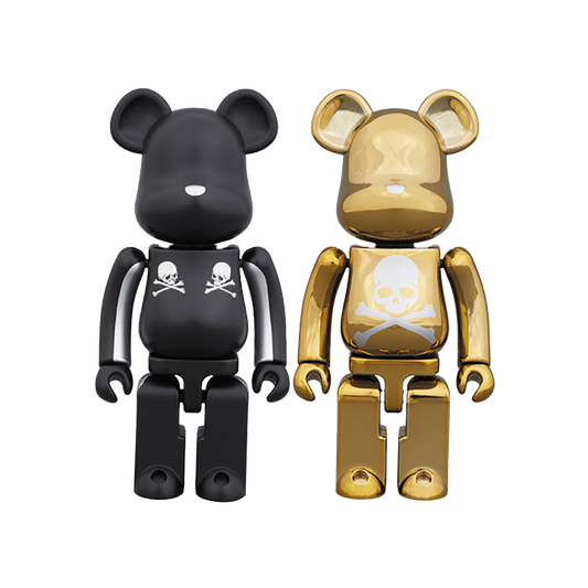BE@RBRICK 超合金 mastermind JAPAN 2pack SILVER STRIPE ＆ CHROME GOLD