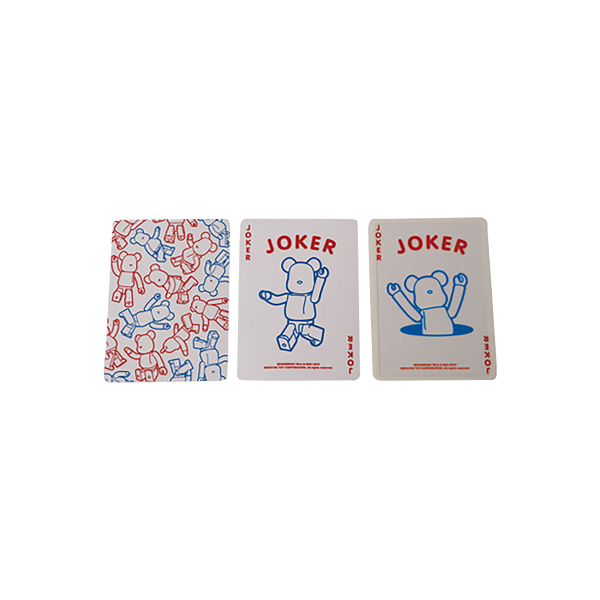 BE@RBRICK CLEAR & SOLID PLAYING CARDS