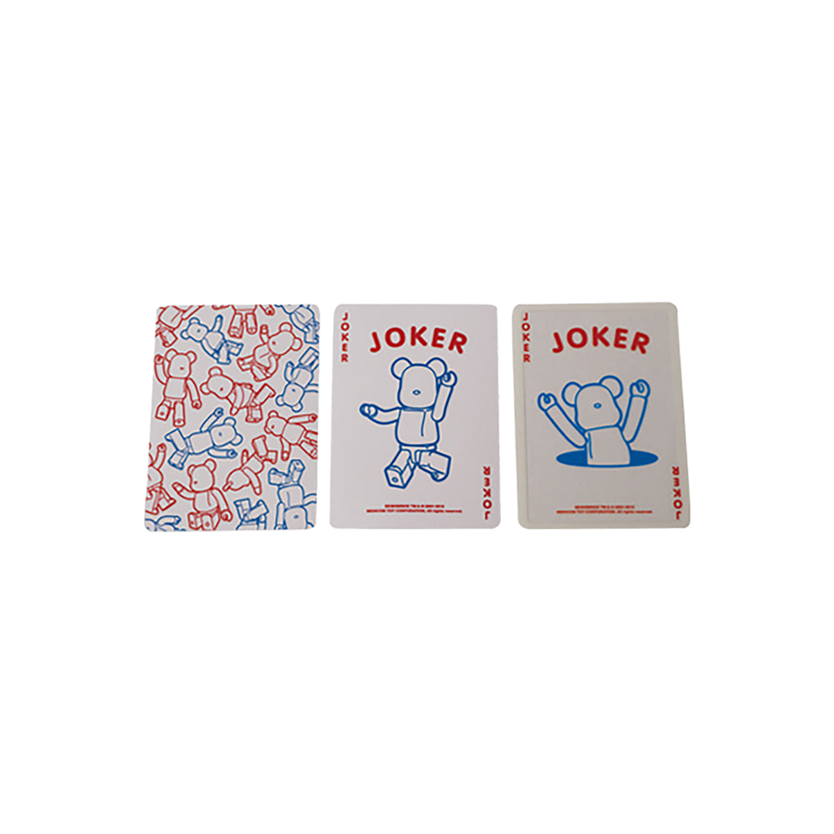 BE@RBRICK CLEAR & SOLID PLAYING CARDS