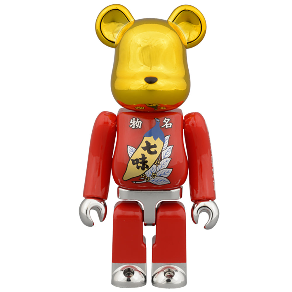 根元 八幡屋礒五郎七味 BE@RBRICK + 七味唐からし＠缶 セット_0