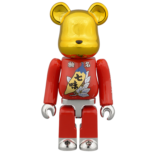根元 八幡屋礒五郎七味 BE@RBRICK + 七味唐からし＠缶 セット
