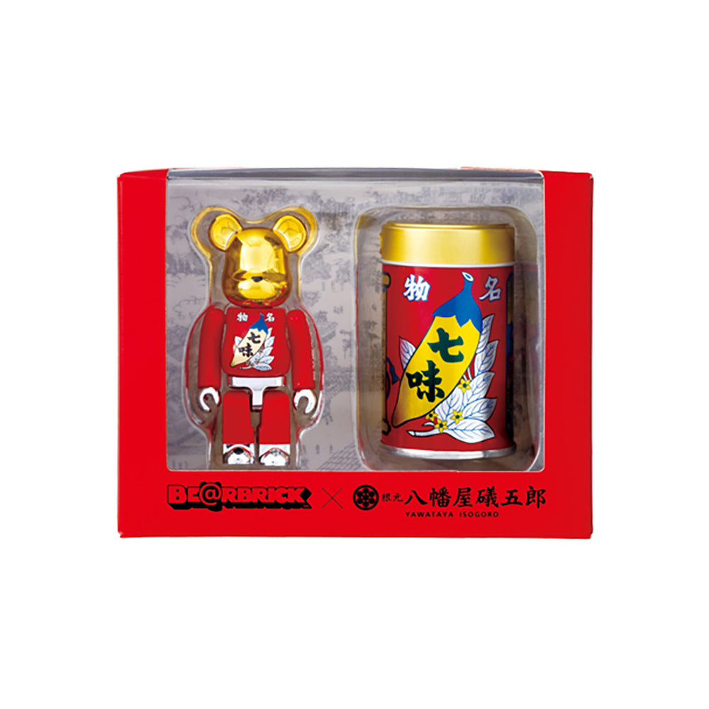 根元 八幡屋礒五郎七味 BE@RBRICK + 七味唐からし＠缶 セット_2