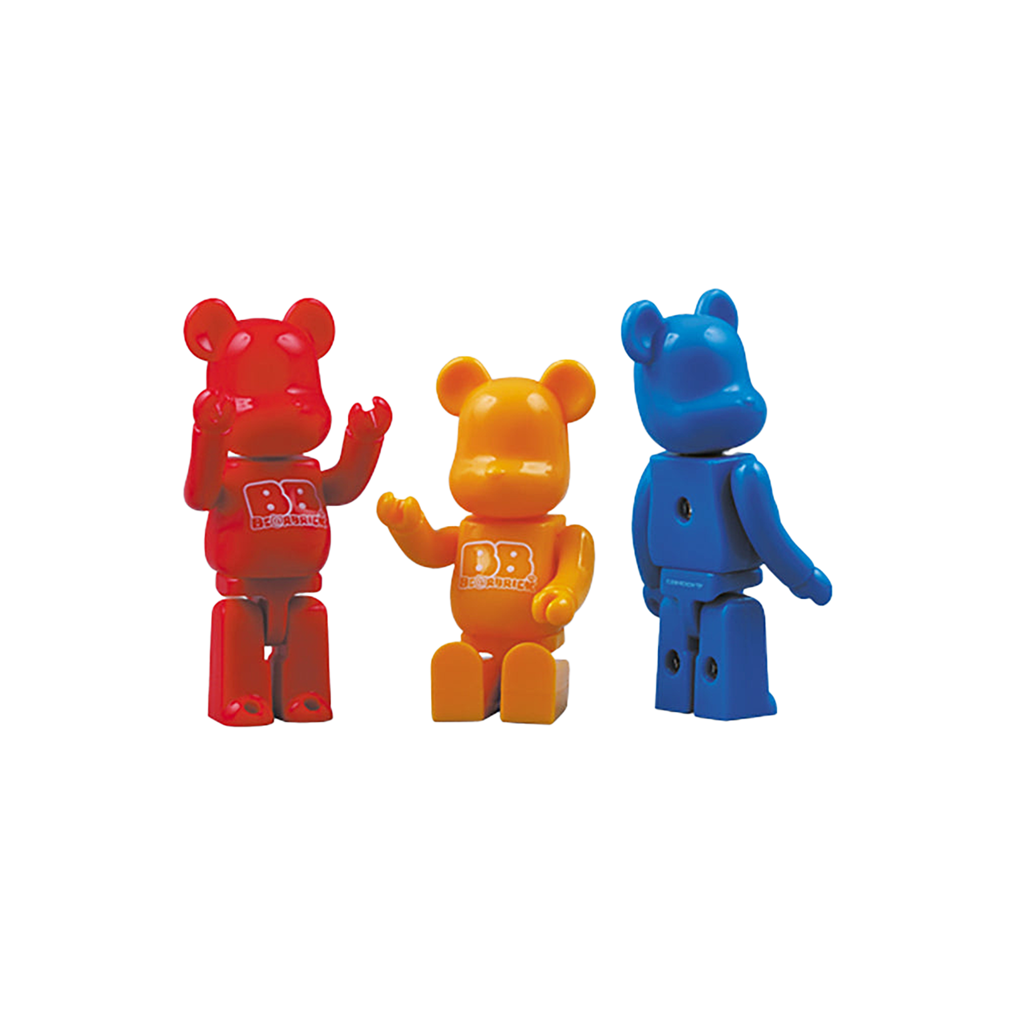 100％ BB BE＠RBRICK Red / Yellow / Blue