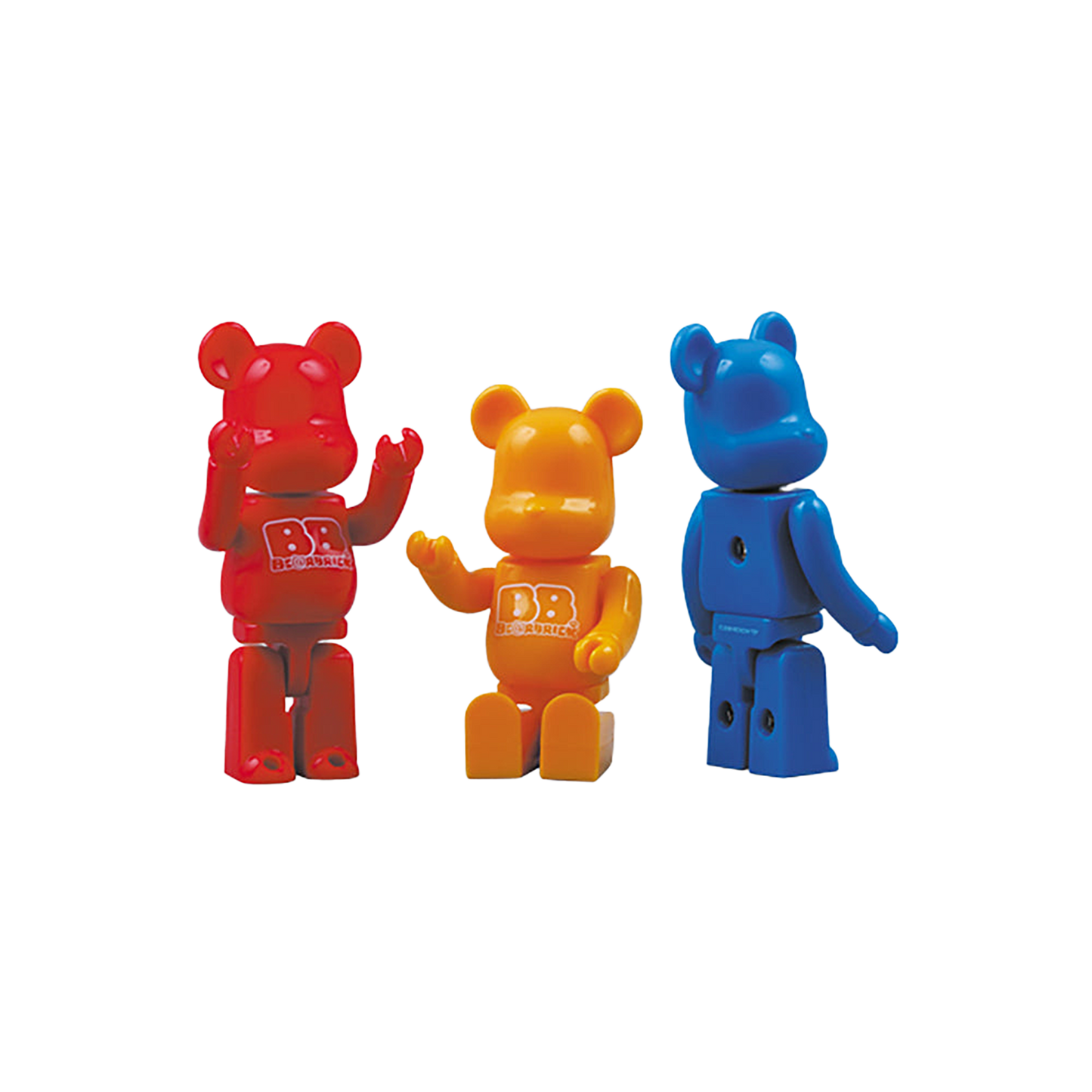 100％ BB BE＠RBRICK Red / Yellow / Blue