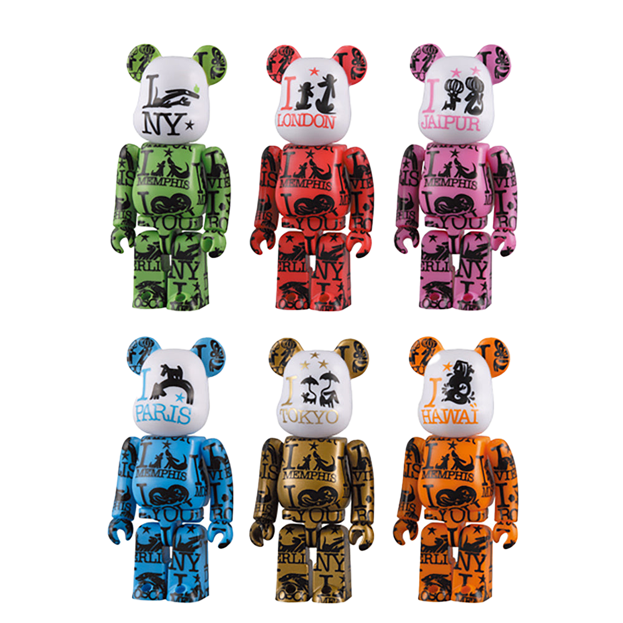 Caperino&Peperone ー A ROUND WORLD BE@RBRICK 100% 6体セット