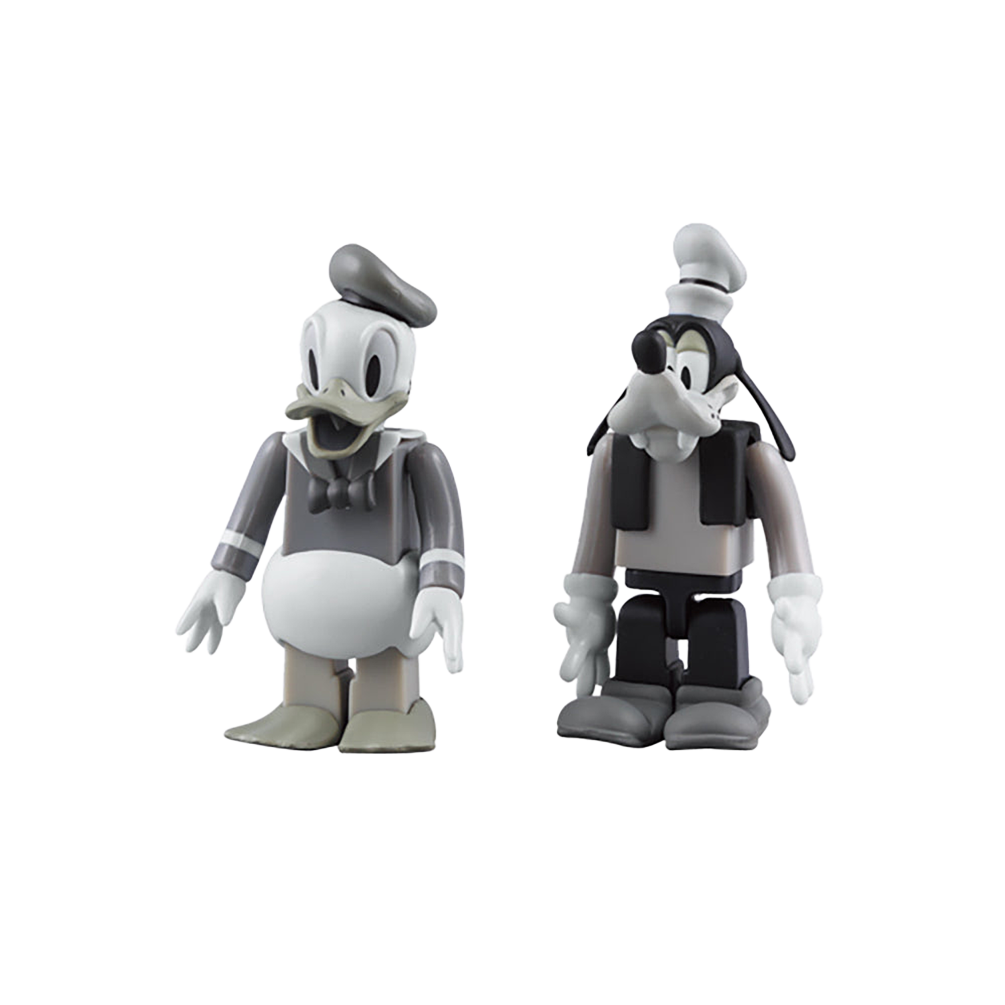 KUBRICK DONALD DUCK & GOOFY (BLACK & WHITE ver.)