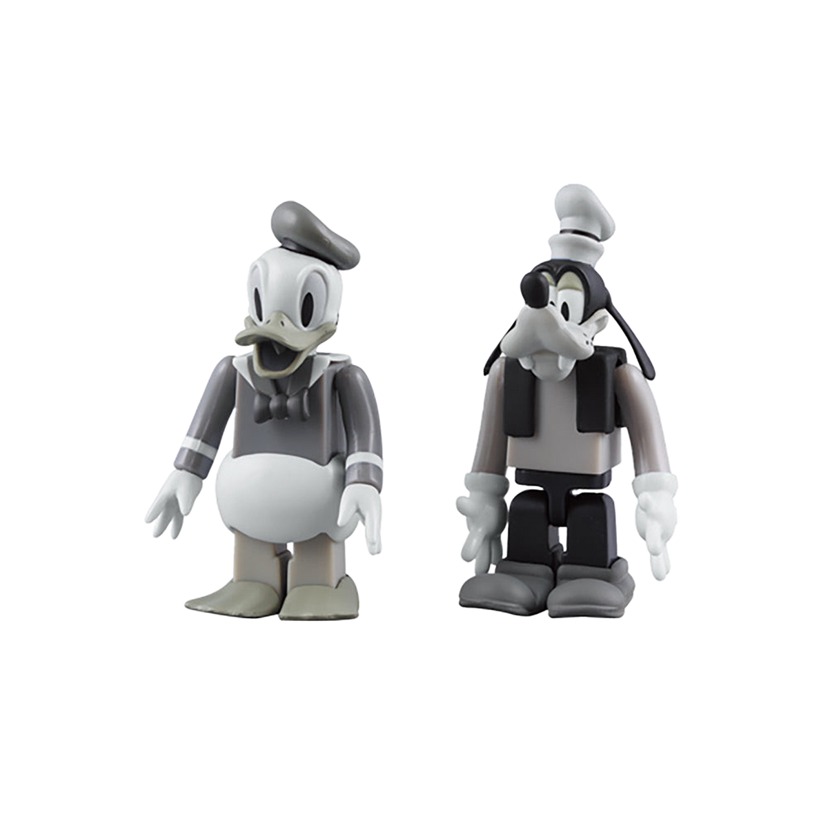 KUBRICK DONALD DUCK & GOOFY (BLACK & WHITE ver.)