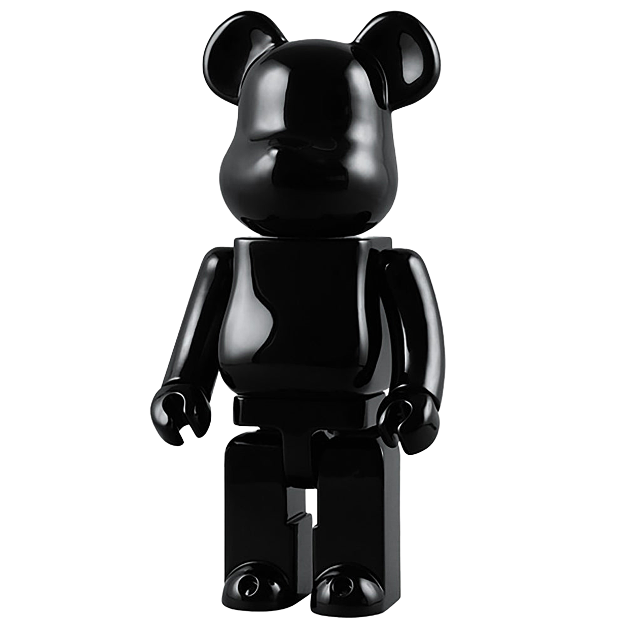 400% PIANO BLACK WOOD BE@RBRICK