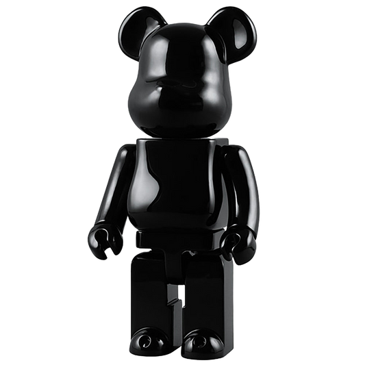 400% PIANO BLACK WOOD BE@RBRICK