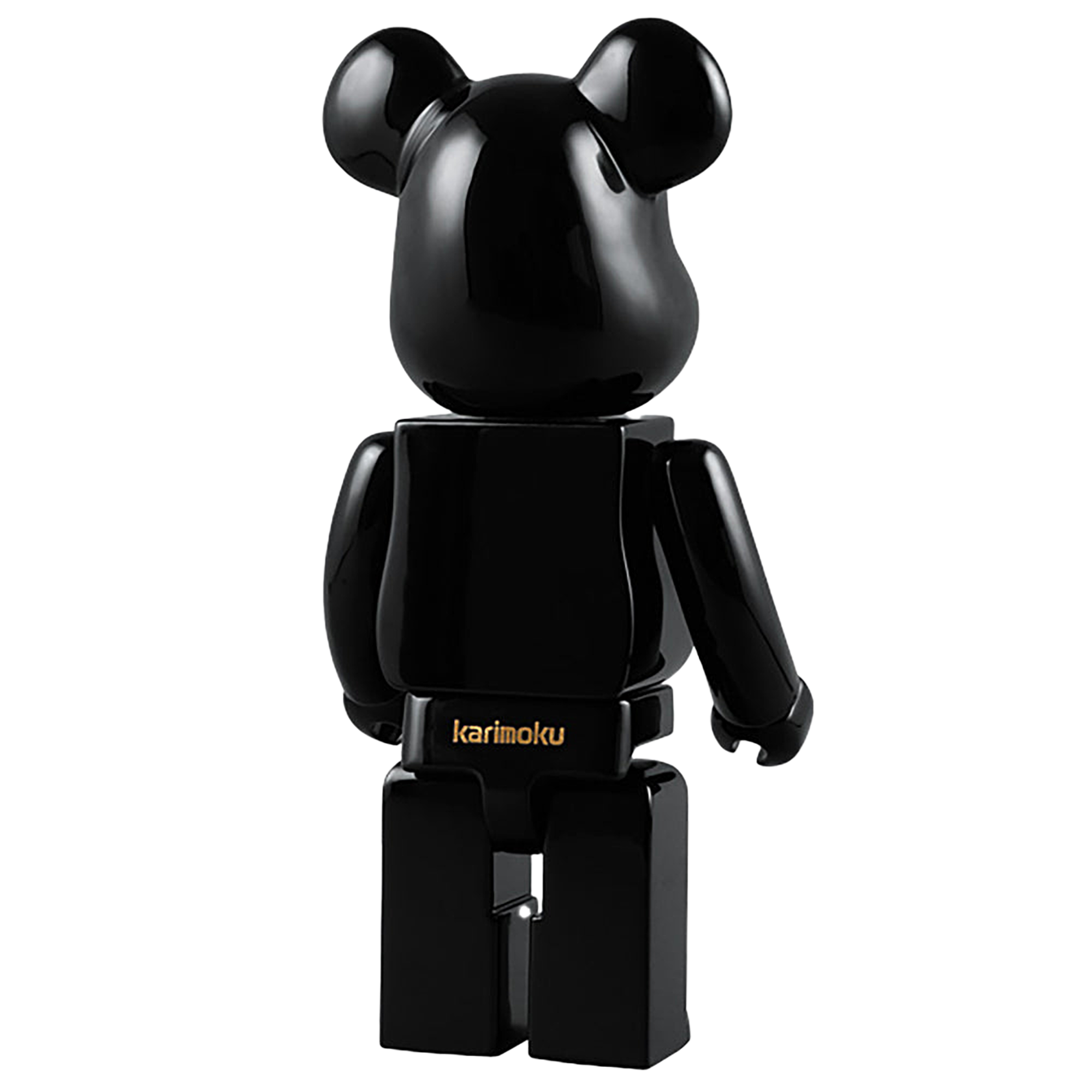 400% PIANO BLACK WOOD BE@RBRICK