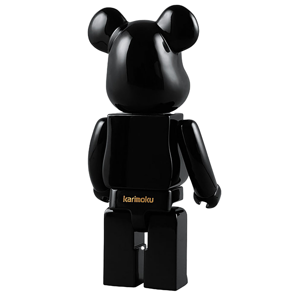 400% PIANO BLACK WOOD BE@RBRICK