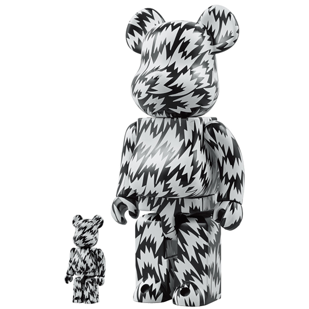 100% & 400% BE@RBRICK ELEY KISHIMOTO BLACK×WHITE_0