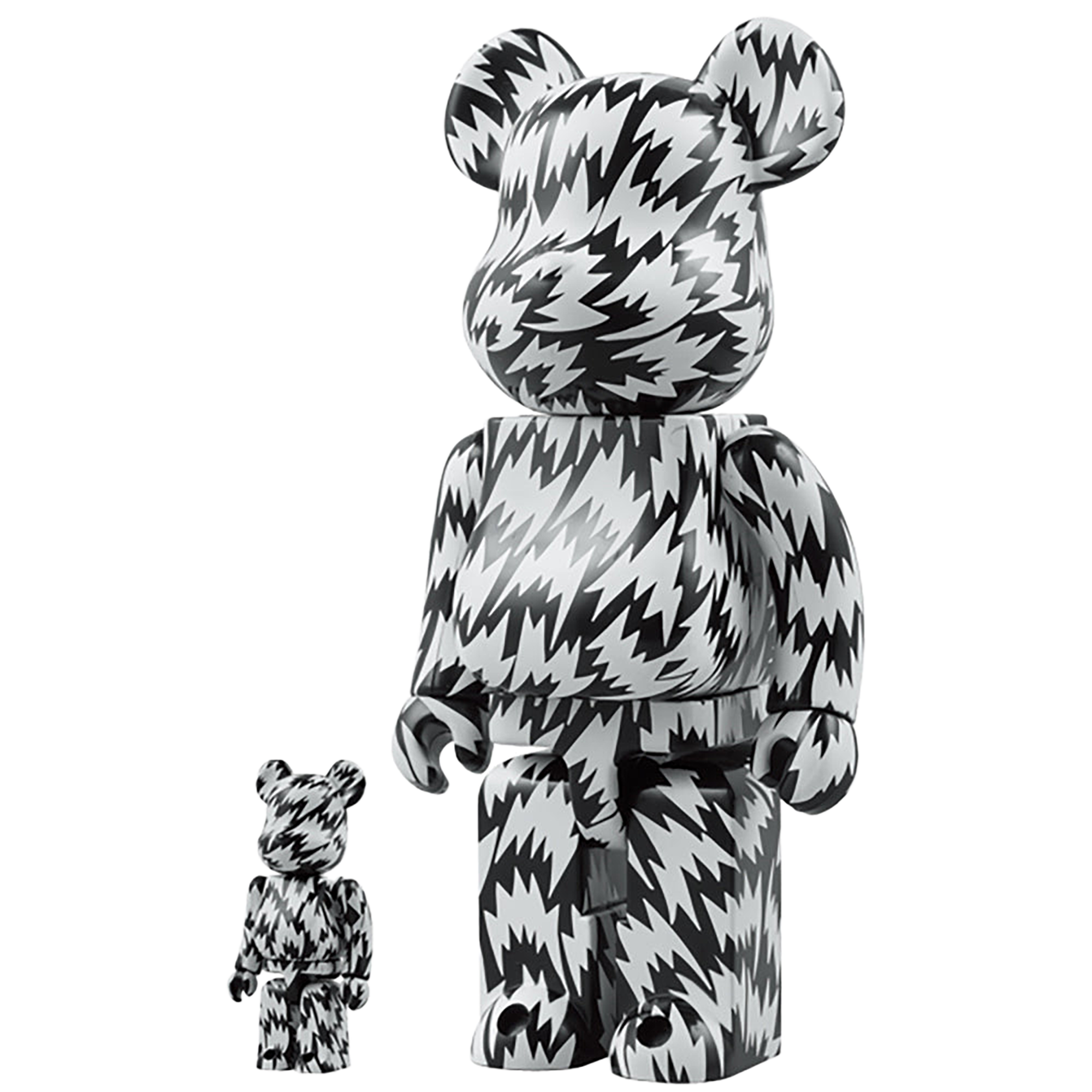 100% & 400% BE@RBRICK ELEY KISHIMOTO BLACK×WHITE