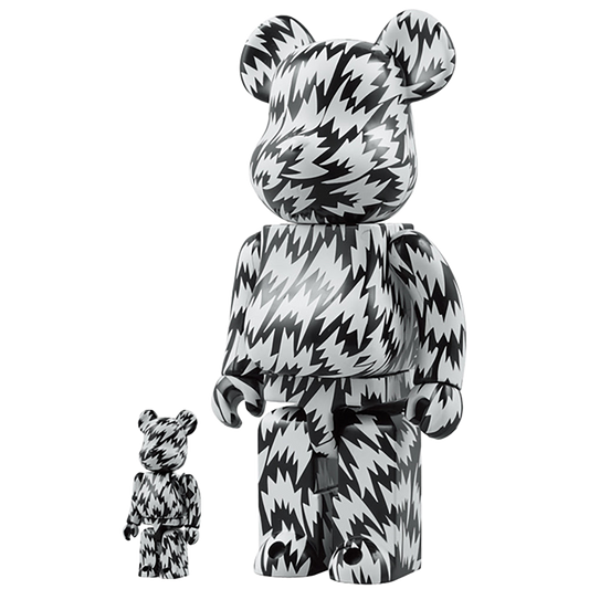 100% & 400% BE@RBRICK ELEY KISHIMOTO BLACK×WHITE