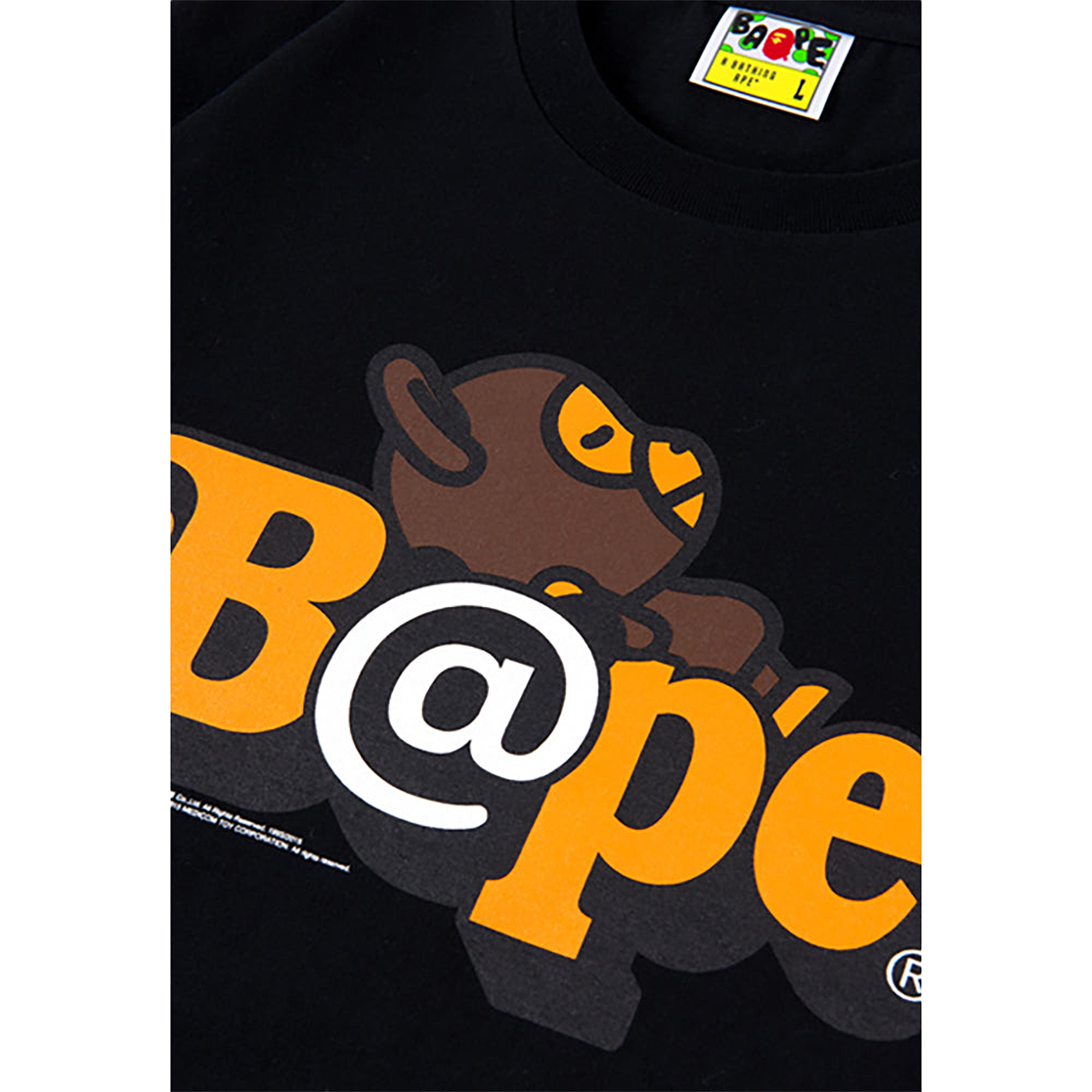 BE@RTEE BAPE(R)-BE@R ON BAPE(R) (BLACK)