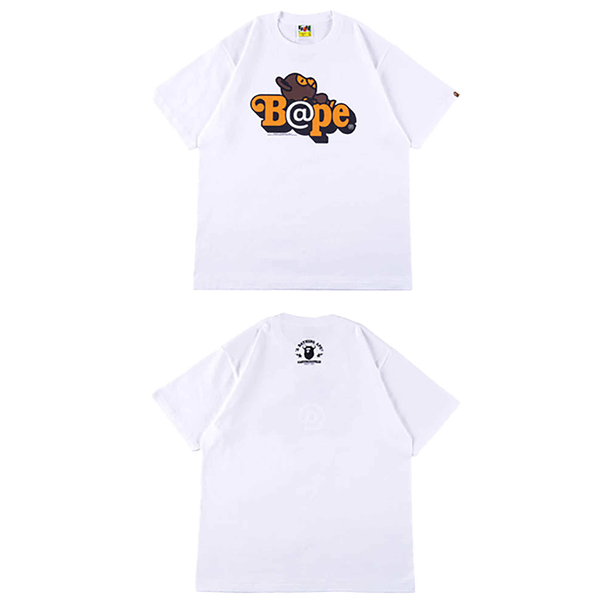 BE@RTEE BAPE(R)-BE@R ON BAPE(R) (WHITE)