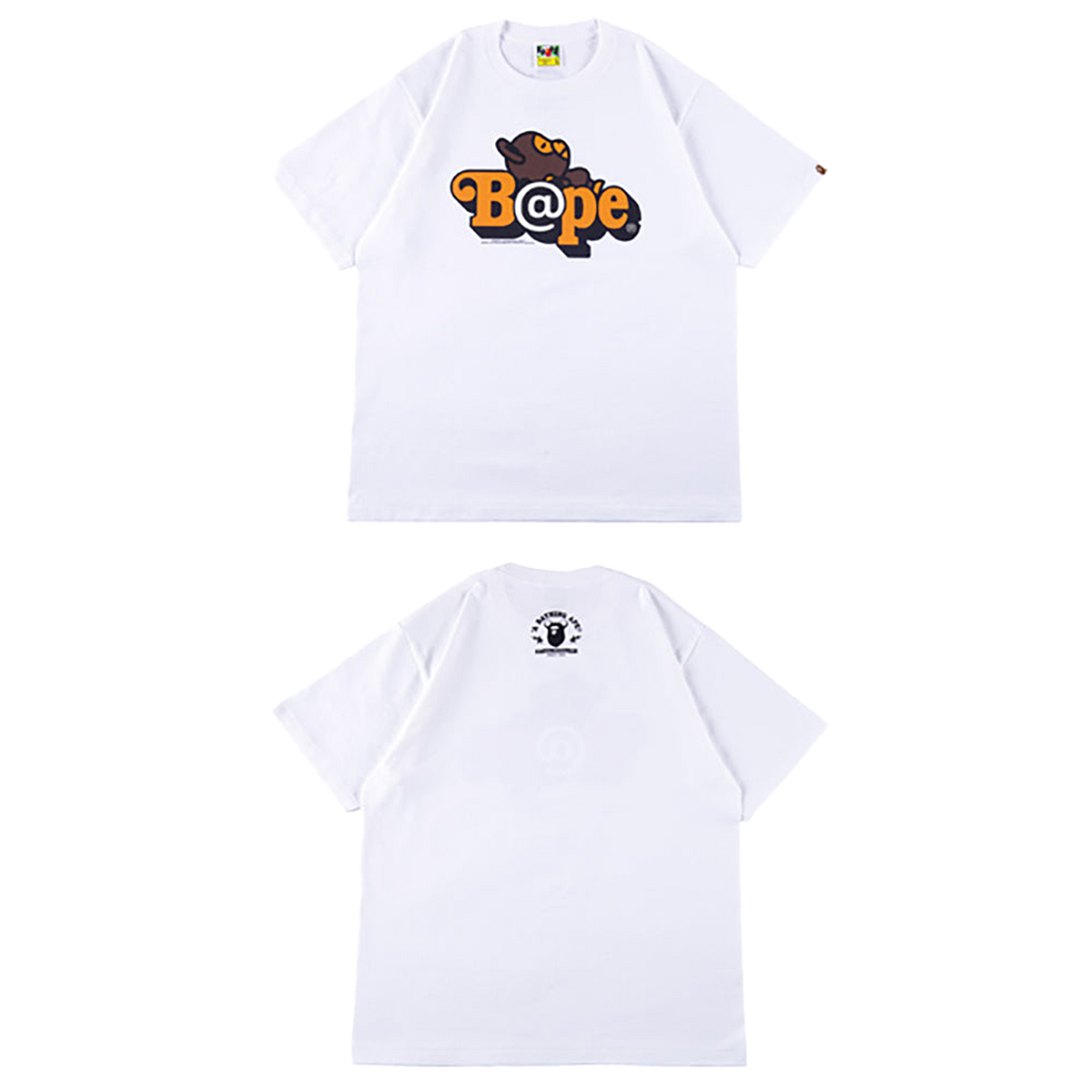 BE@RTEE BAPE(R)-BE@R ON BAPE(R) (WHITE)