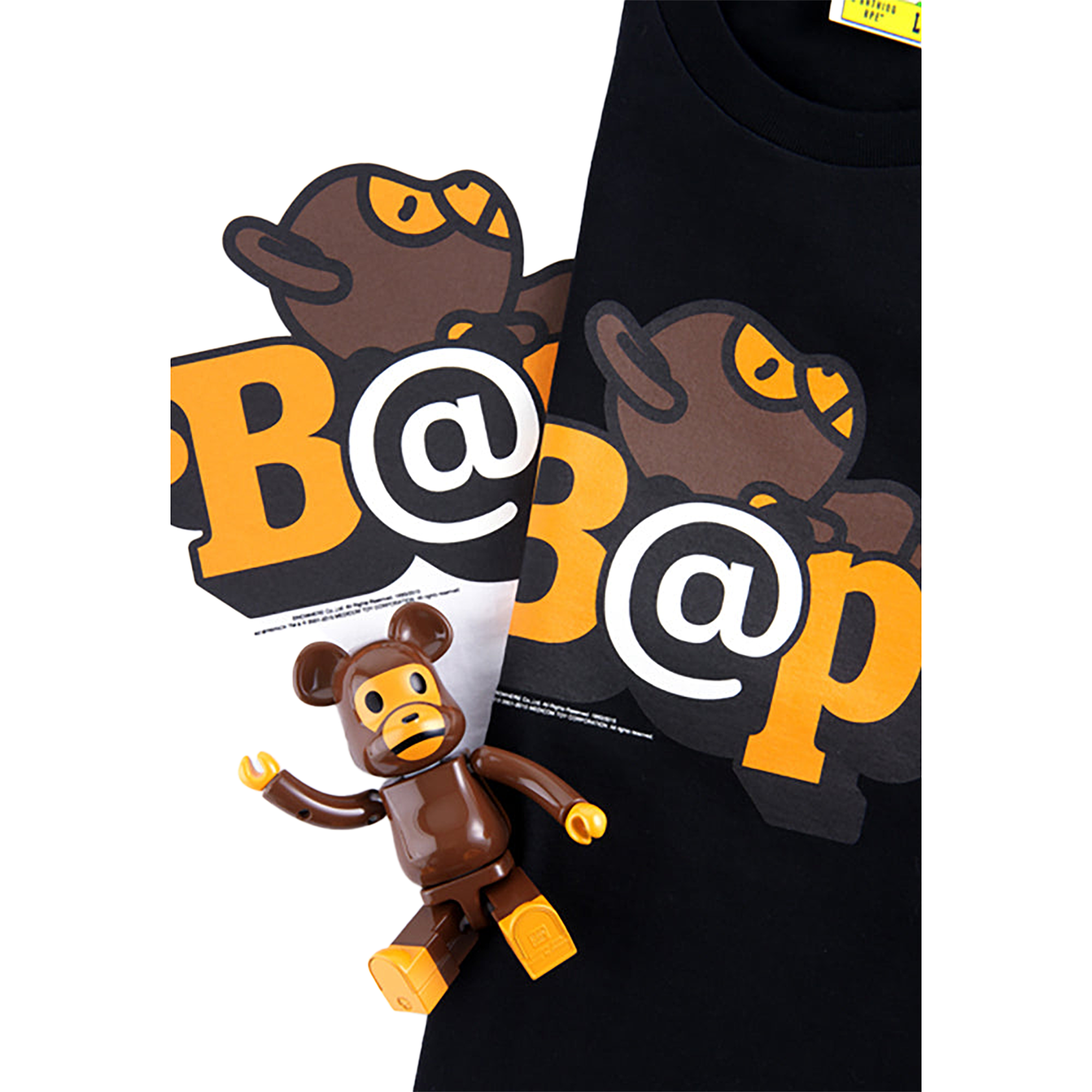BE@RTEE BAPE(R)-BE@R ON BAPE(R) (BLACK)
