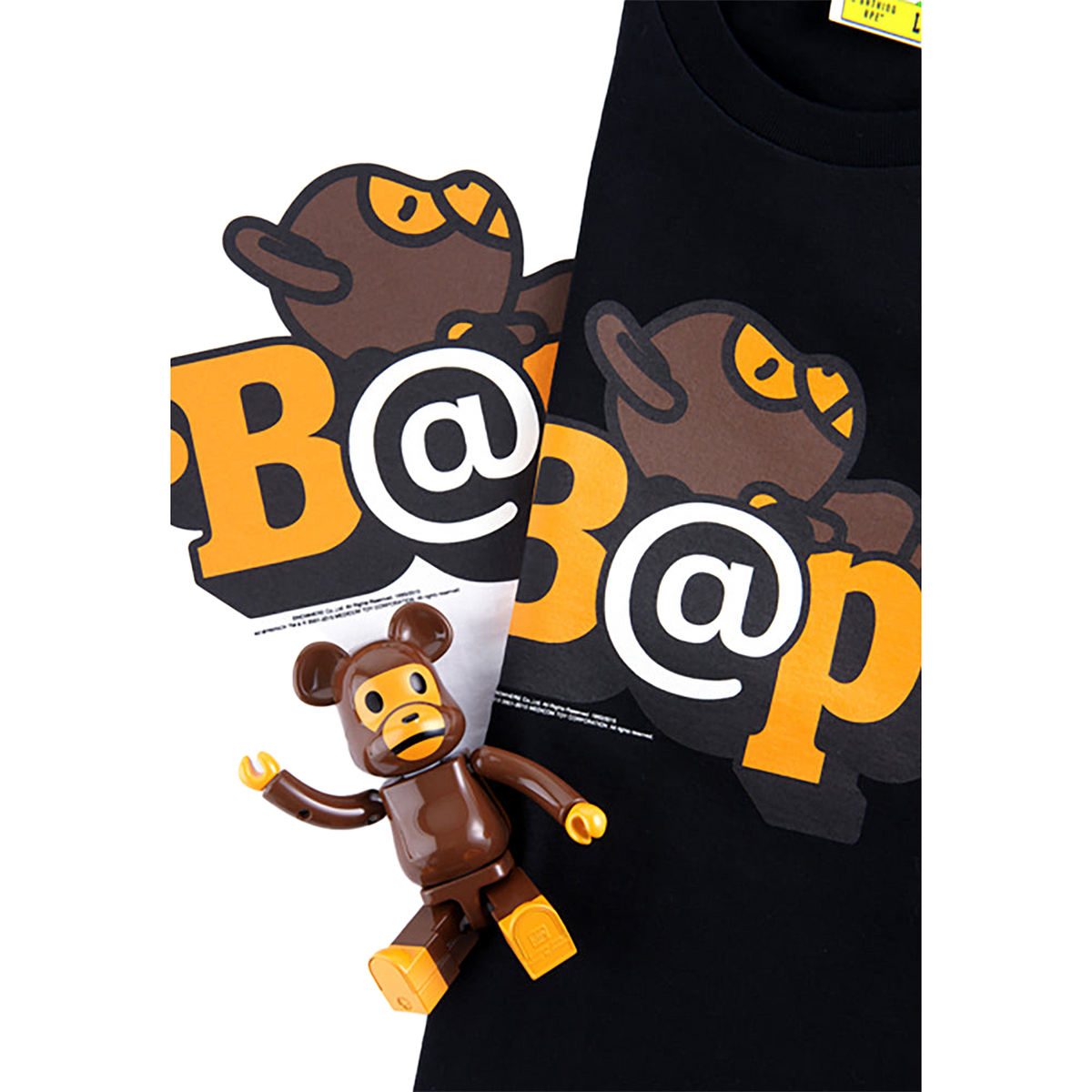 BE@RTEE BAPE(R)-BE@R ON BAPE(R) (BLACK)