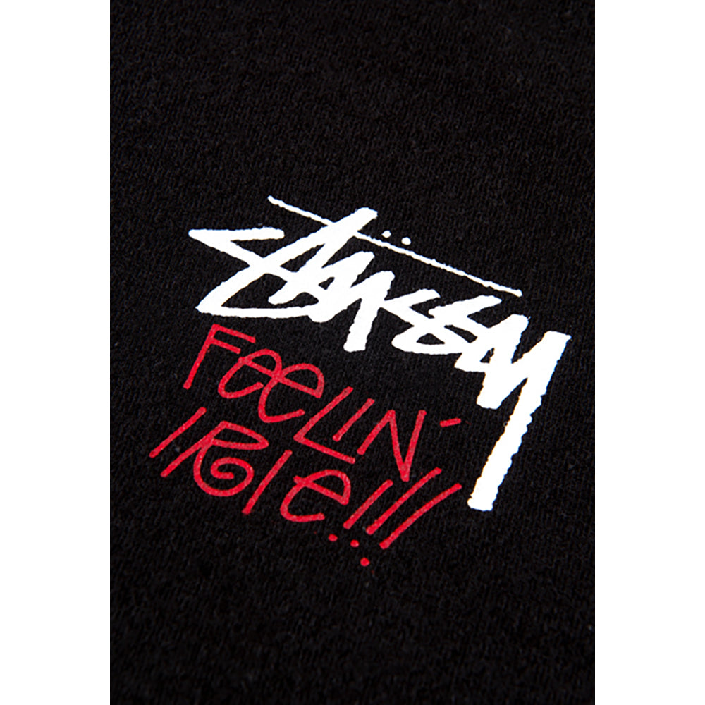 BE@RTEE STUSSY-LION (BLACK)_1