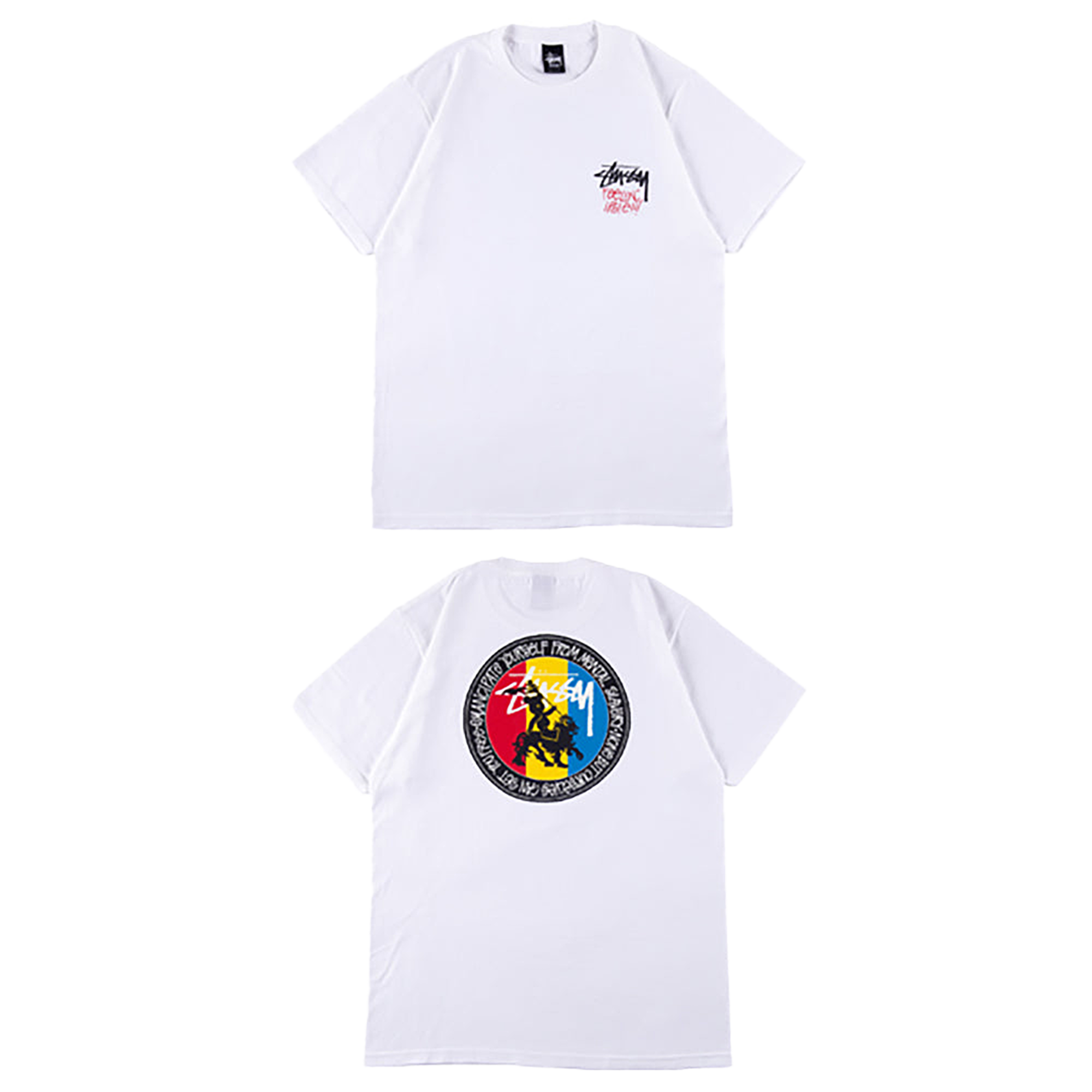 BE@RTEE STUSSY-LION (WHITE)