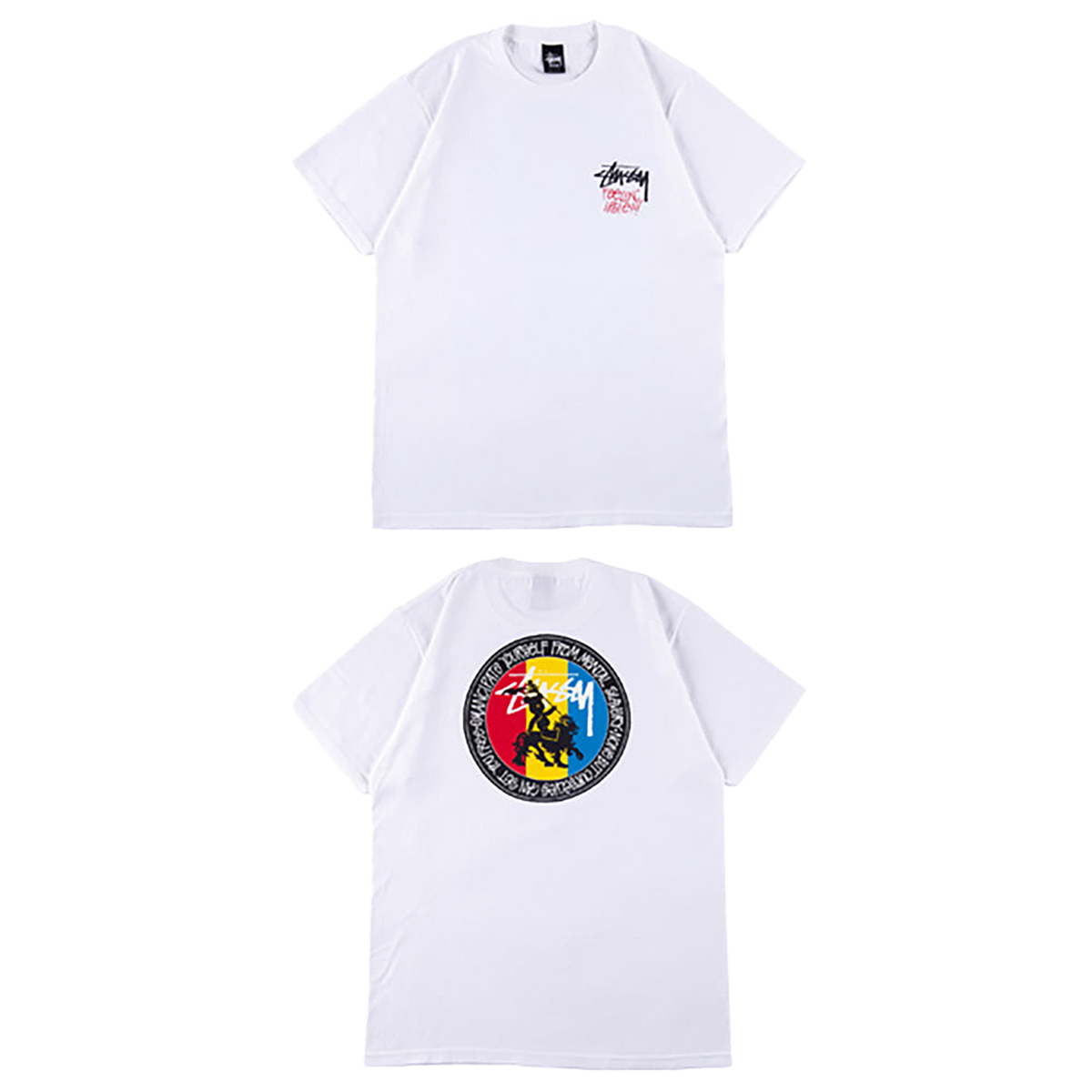 BE@RTEE STUSSY-LION (WHITE)