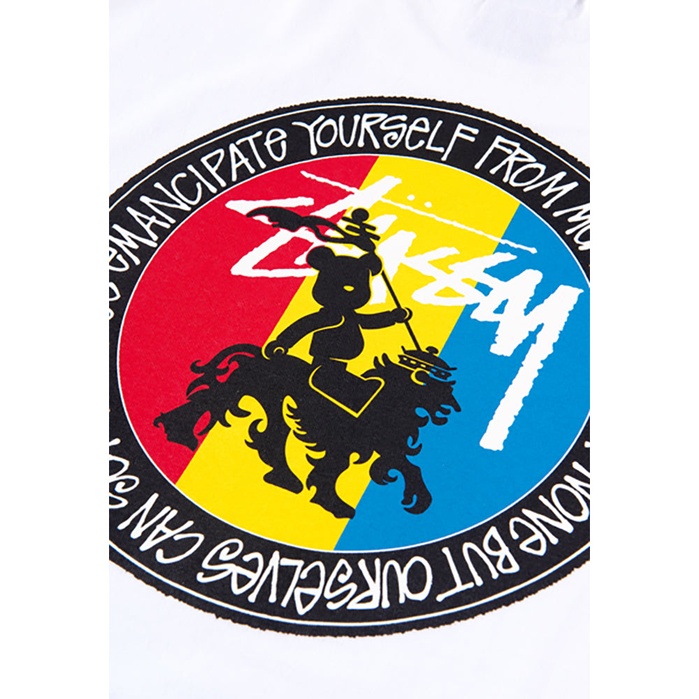 BE@RTEE STUSSY-LION (WHITE)_2